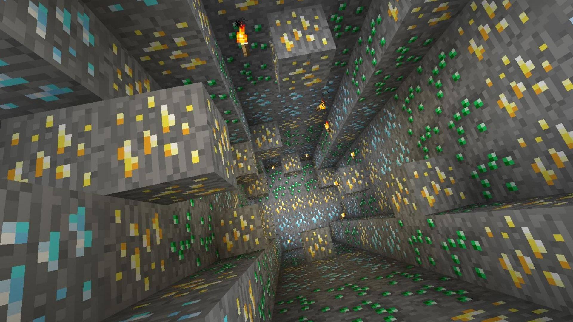 1920x1080 Download Minecraft Diamond Hole Wallpaper