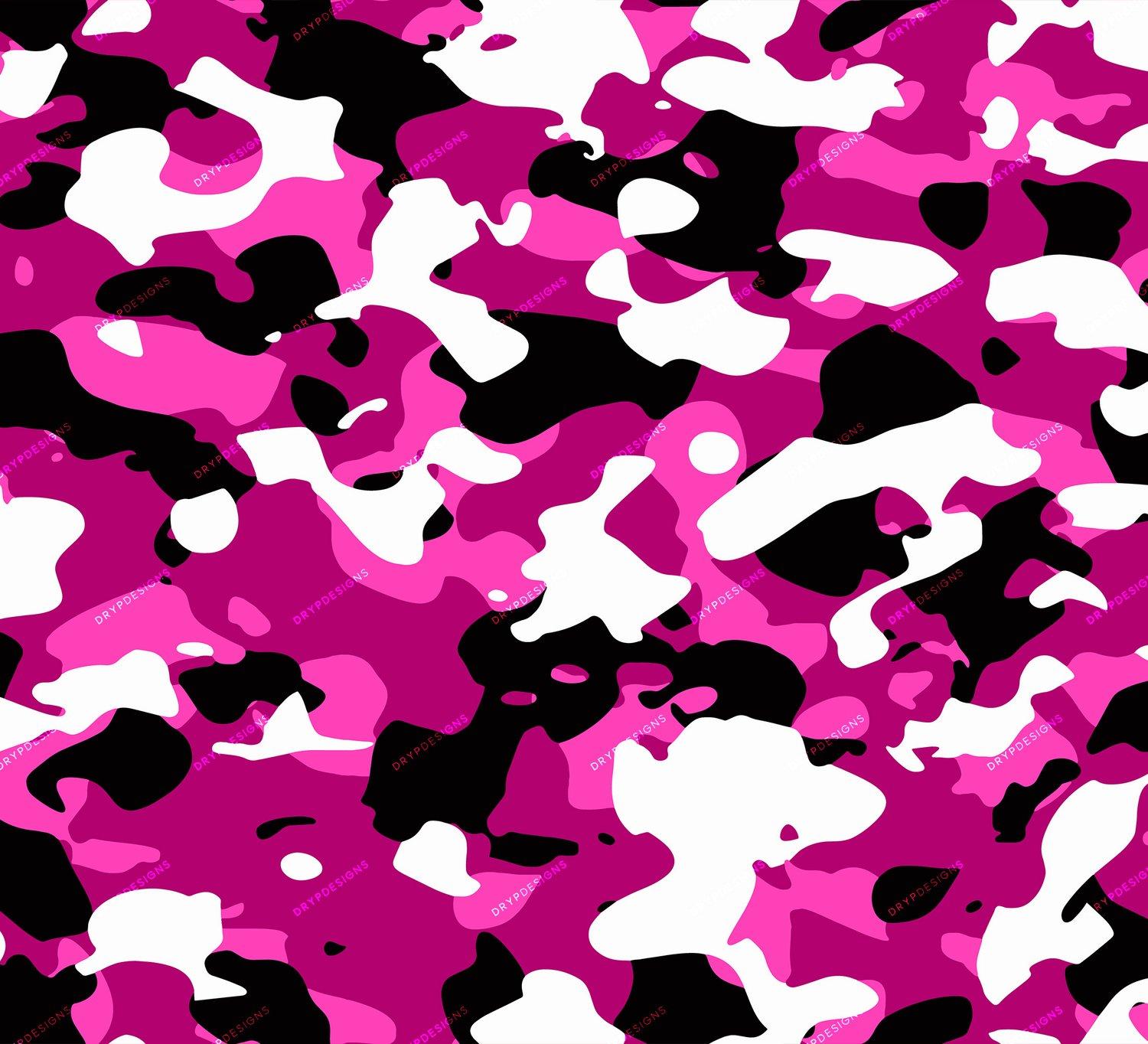 1500x1364 Deep Pink Camo Seamless Background Pattern