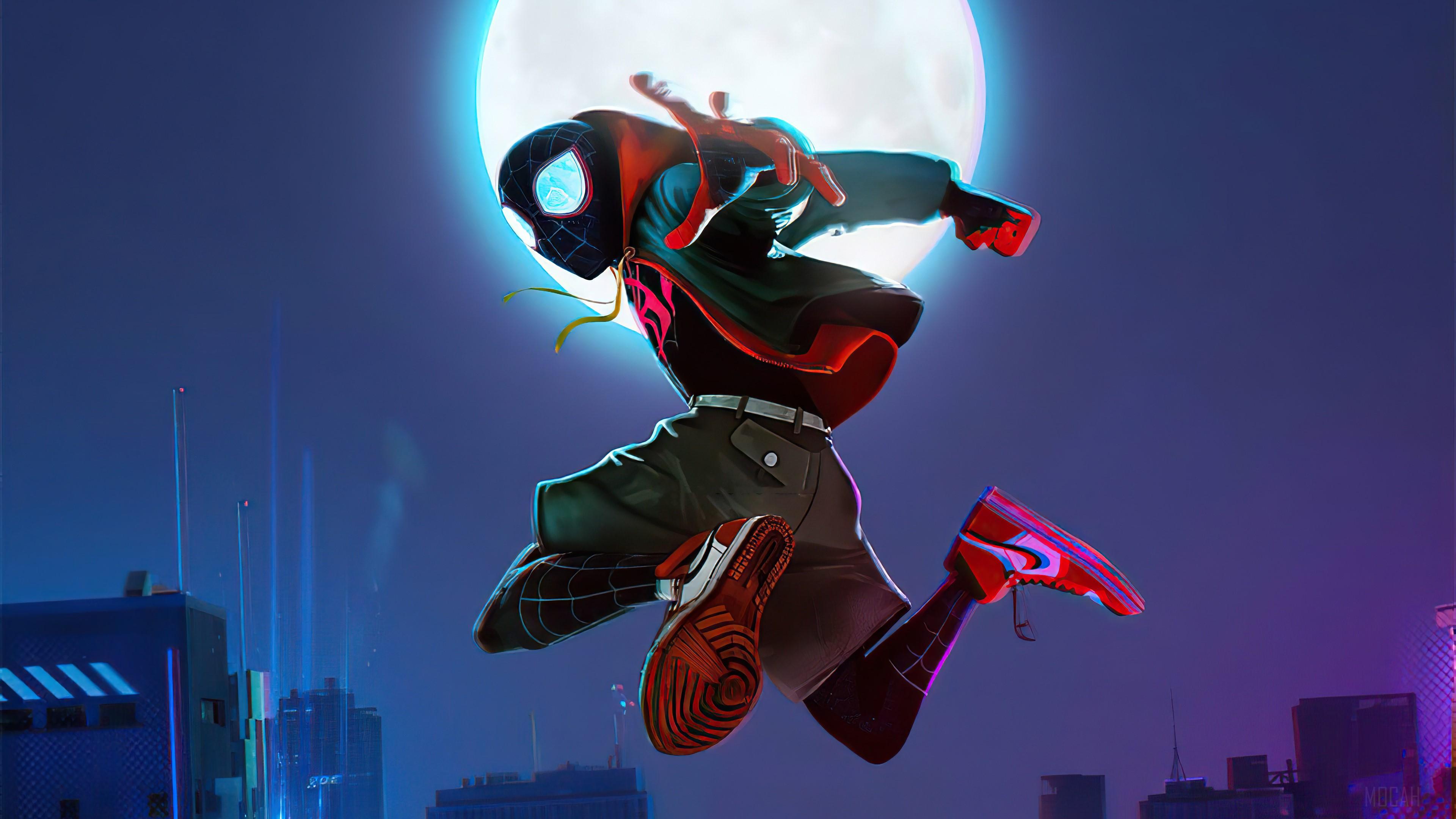 3840x2160 Miles Morales, Spider Man Into the Spider Verse, Movie, Spider Man 4k, HD Wallpaper