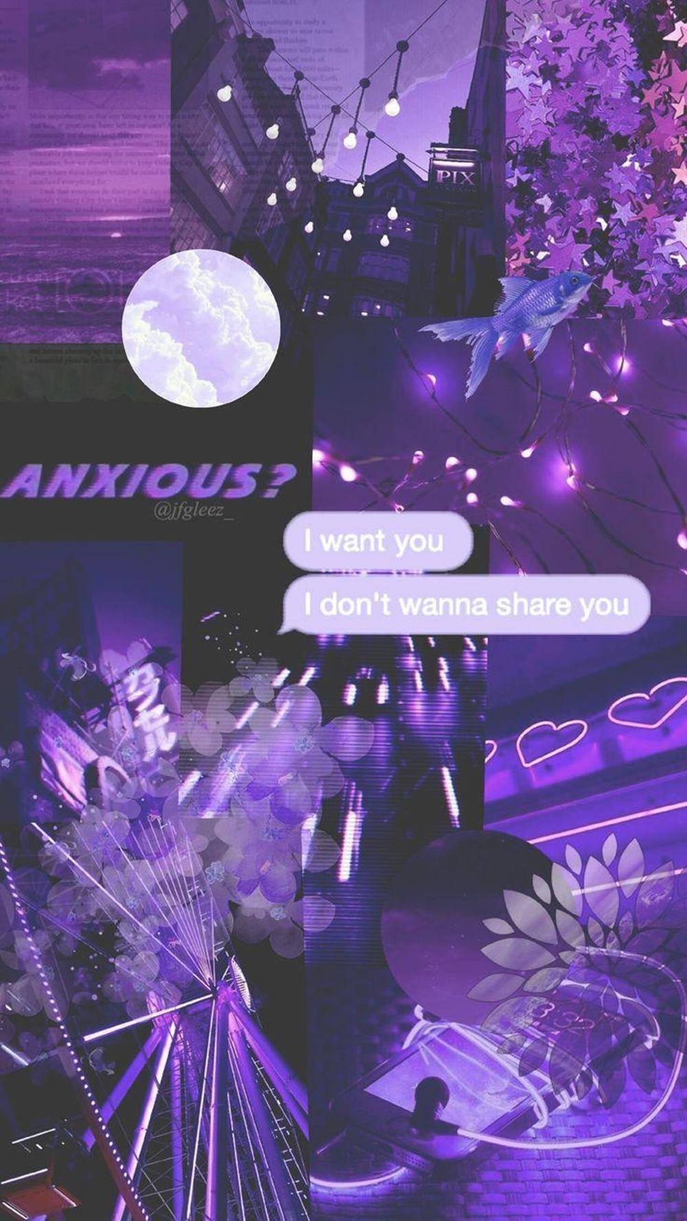 1000x1777 Download Stunning Purple Aesthetic Theme for Your iPhone Display Wallpaper