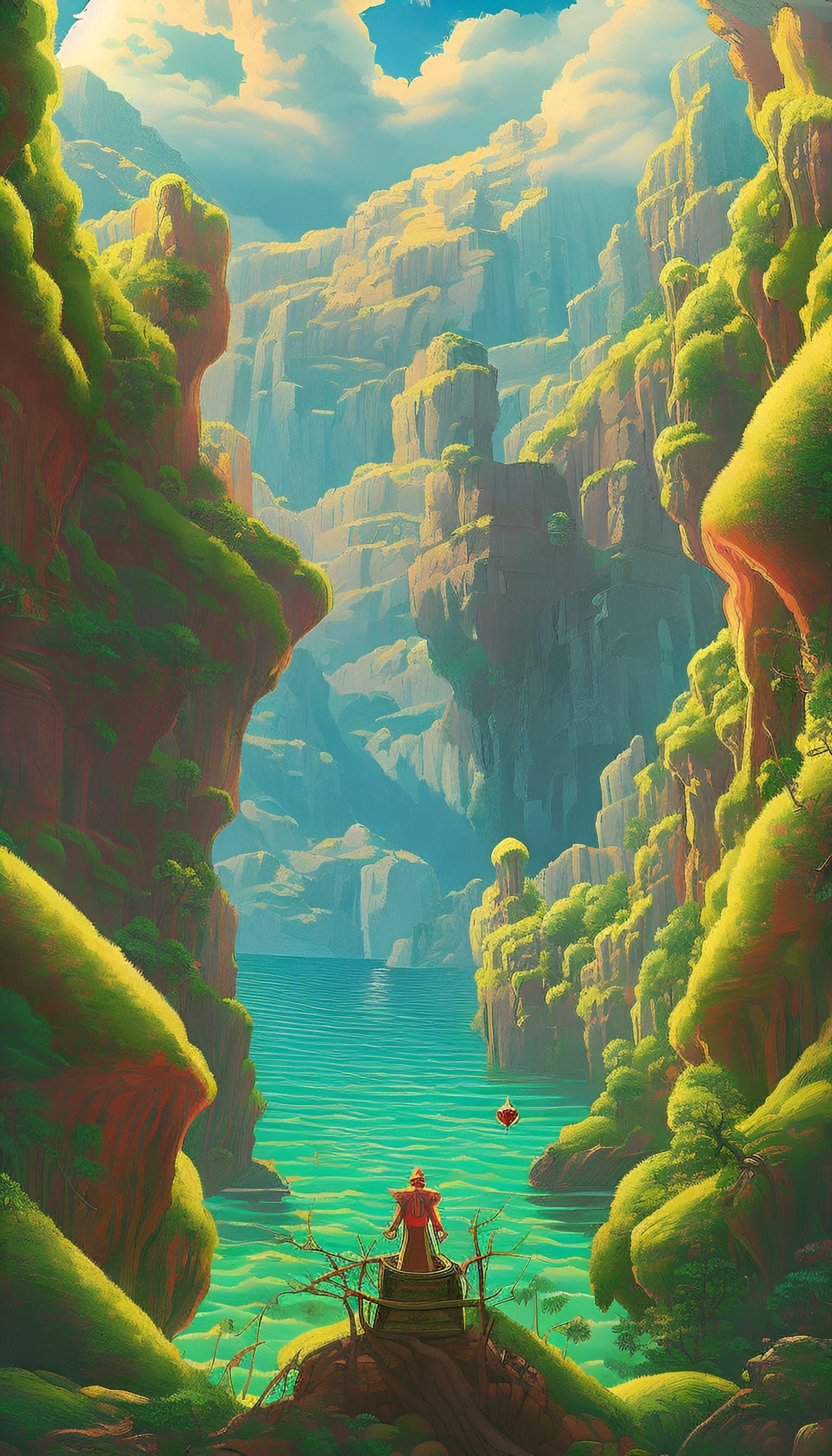 1600x2800 mobile phone wallpaper set Generated Artwork