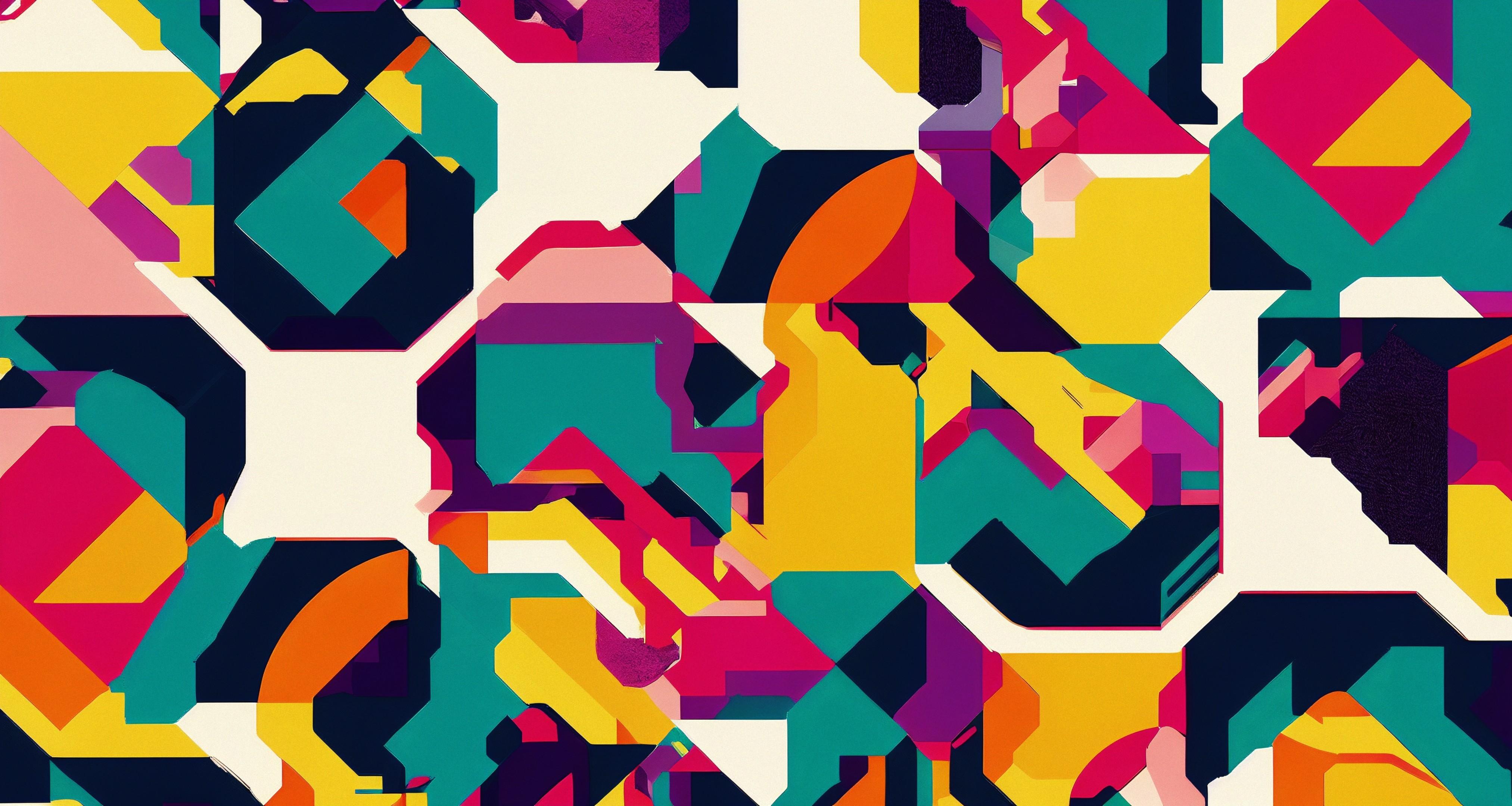 4050x2160 Ai Art Ai Generated Colorful Abstract Stable Diffusion Wallpaper:4050x2160