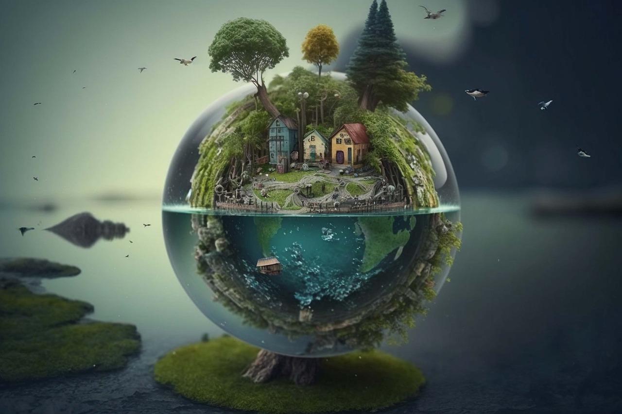 1280x853 Ai Generated World Planet Glass