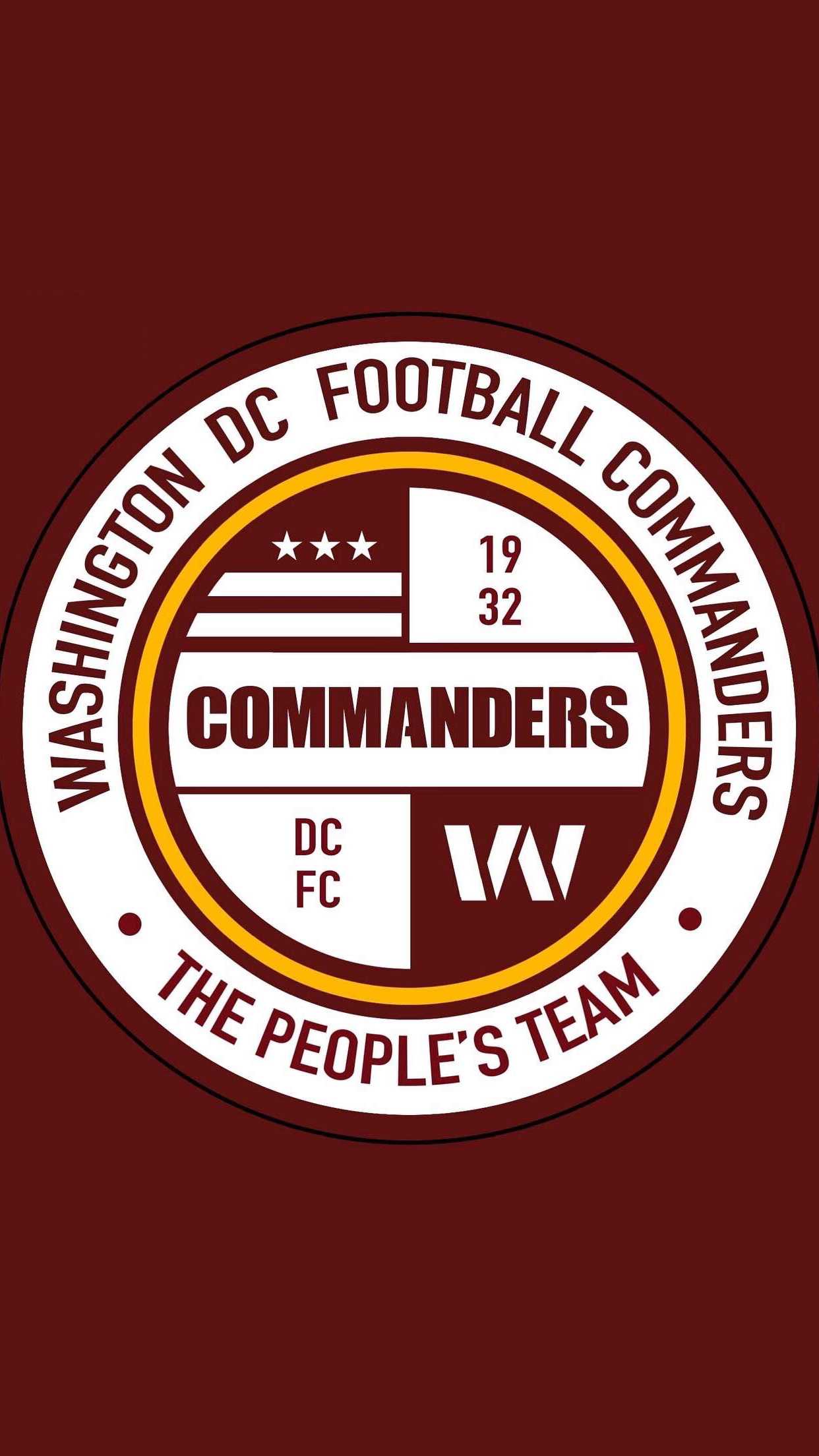 1242x2208 Washington Commanders Wallpaper