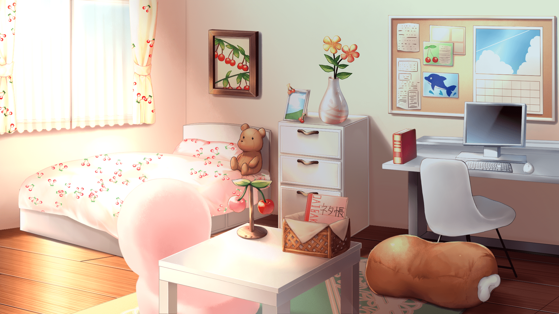 1920x1080 Anime Bedroom Desktop Wallpaper HD