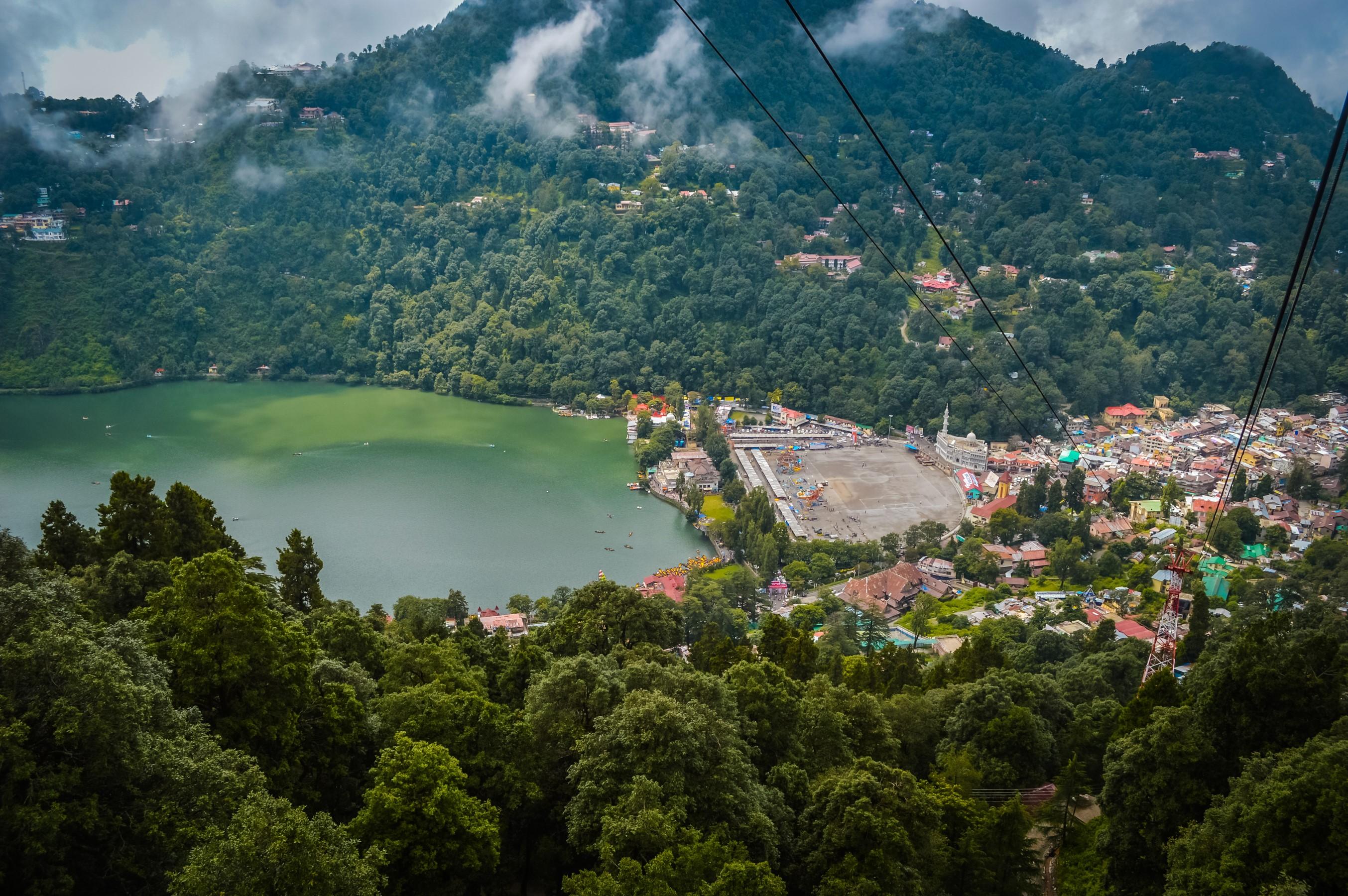 2707x1800 Nainital Uttarakhand, India, Houses, Lake, Forests Gallery HD Wallpaper