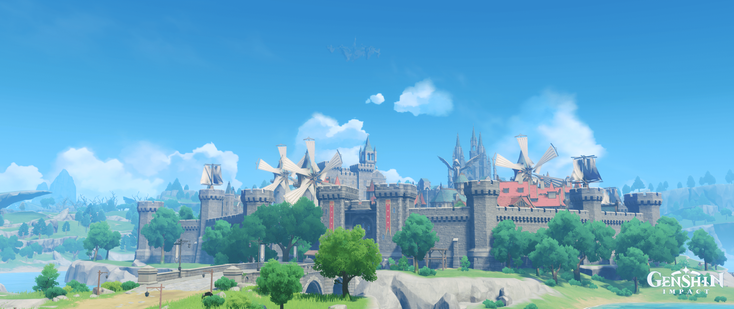 2560x1080 Ten 21:9 Wallpaper From Mondstadt, With Reshade. : R Genshin_Impact