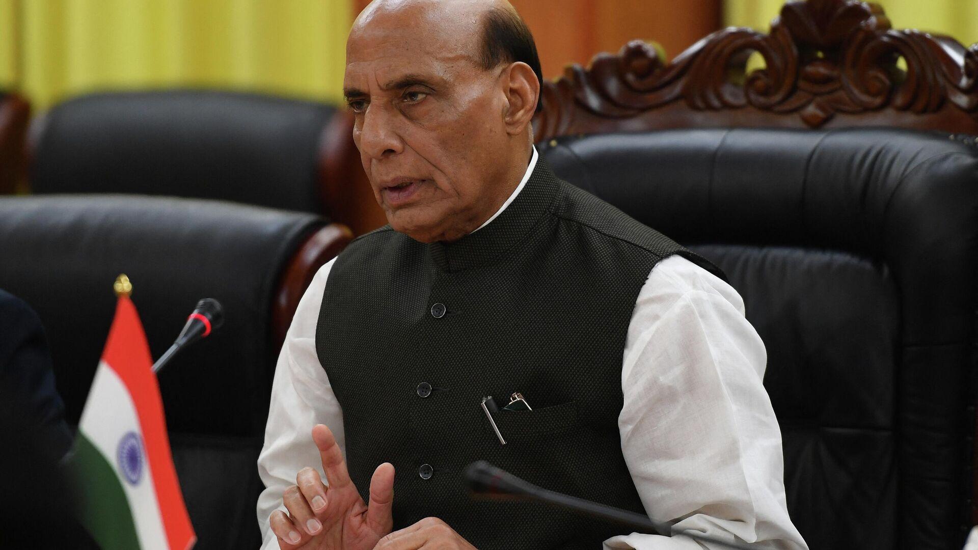 1920x1080 Defense Minister Rajnath Singh Hits Out at Congress for Kickstarting Row Over G20 Logo.11. Sputnik International