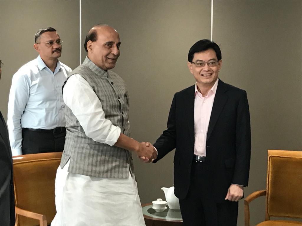 1024x768 In Pics: Indian Defence Minister Rajnath Singh in Singapore To India News