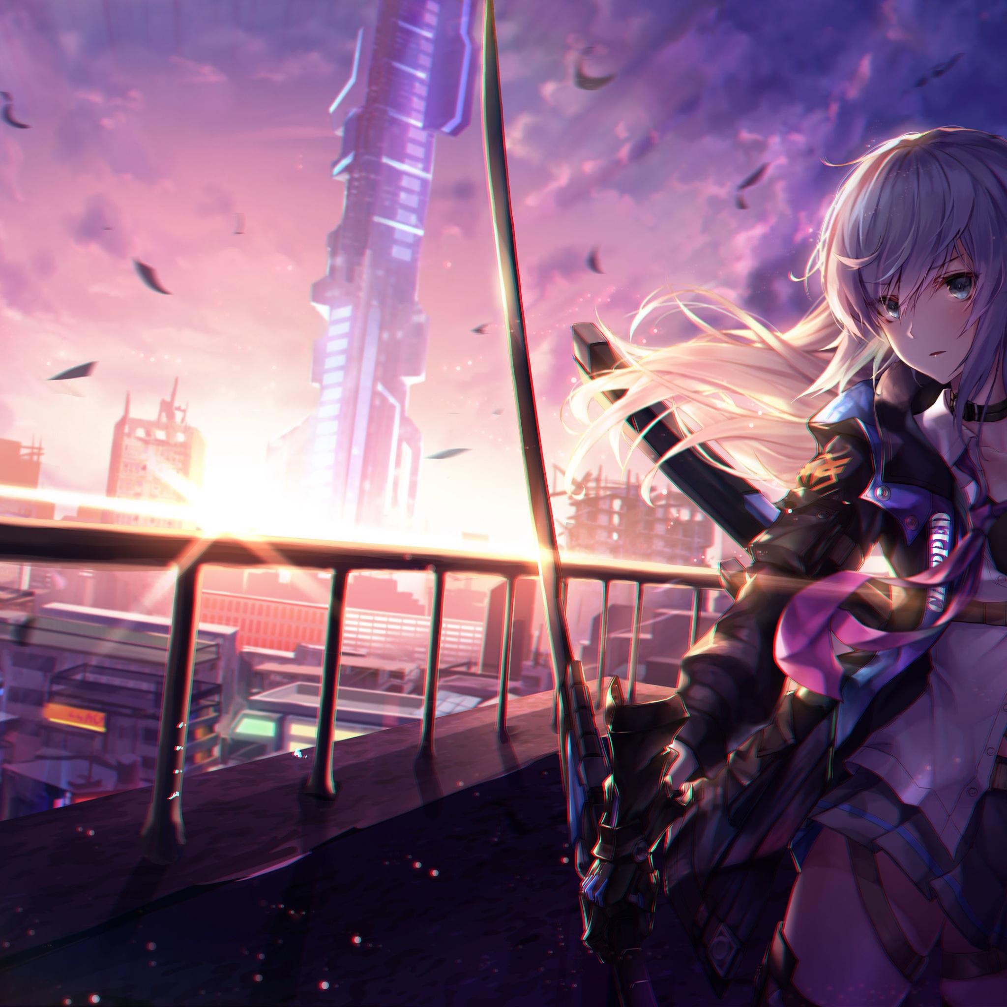 Beautiful Anime Girl Warrior Wallpapers - Top Free Beautiful Anime Girl ...