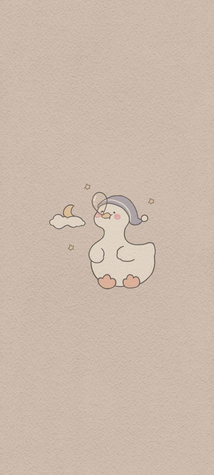 736x1635 Doodles & Art. Duck wallpaper, Cute emoji wallpaper, Cute animal illustration