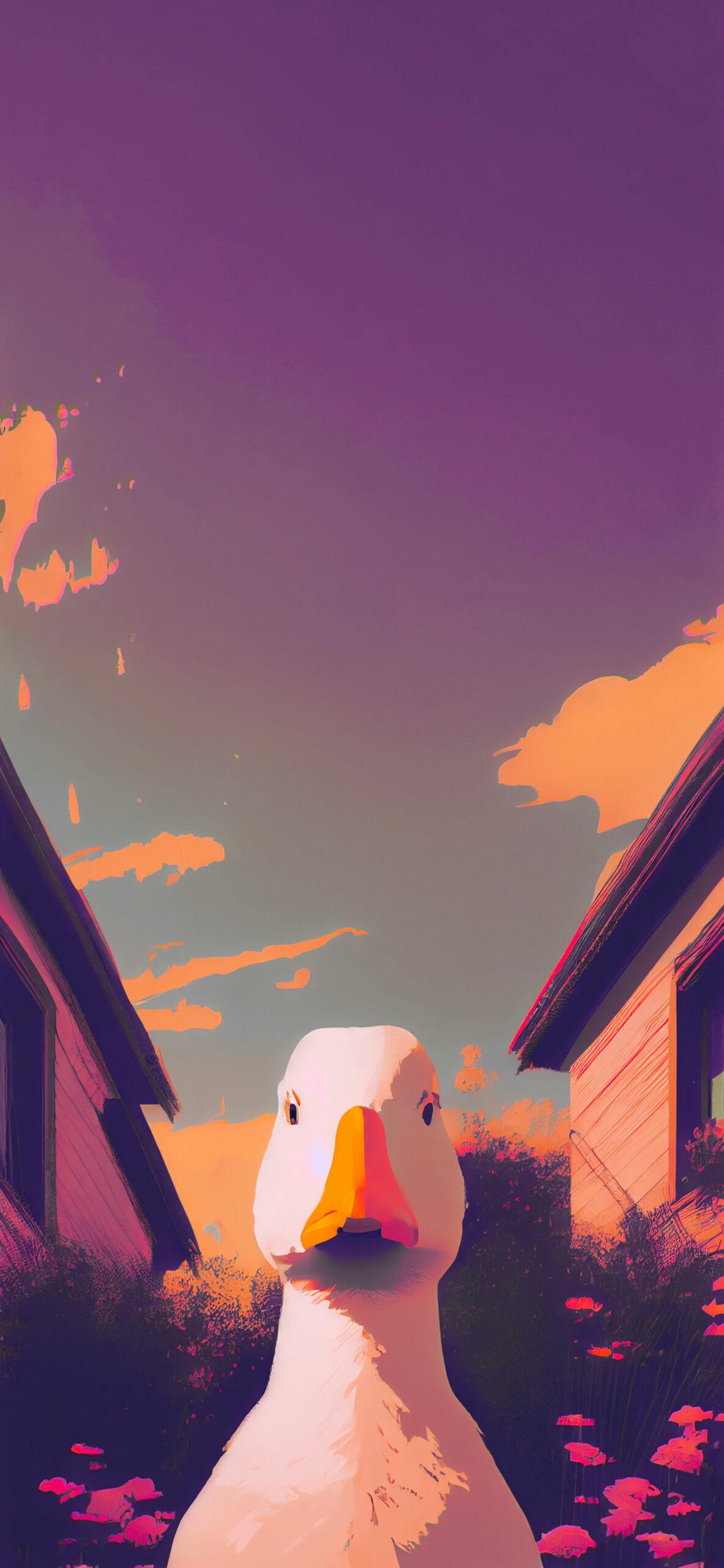 1183x2560 Preppy Duck Aesthetic Wallpaper Wallpaper iPhone