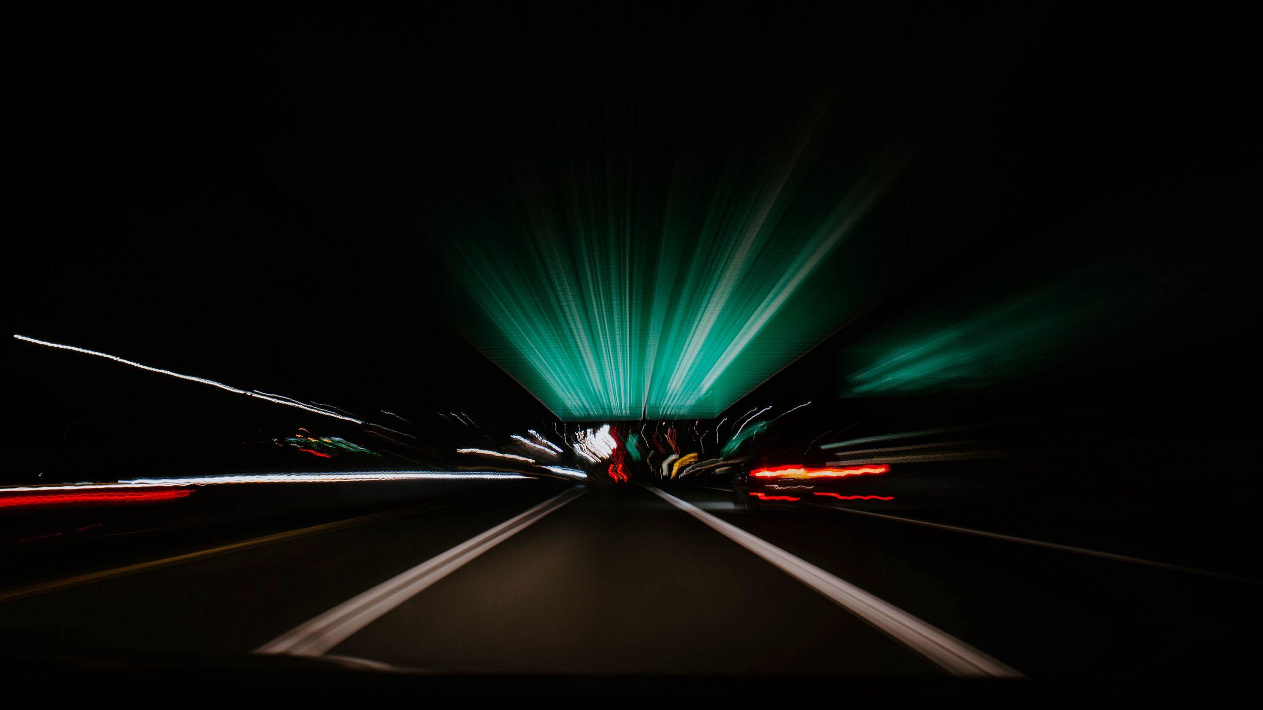 2560x1440 Download wallpaper 2560x1440 speed, light, rays, movement widescreen 16:9 HD background
