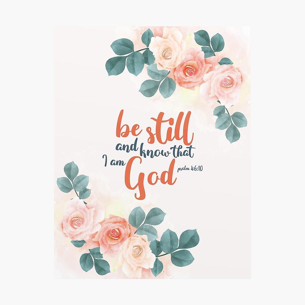 1000x1000 Psalm 46:10 Poster