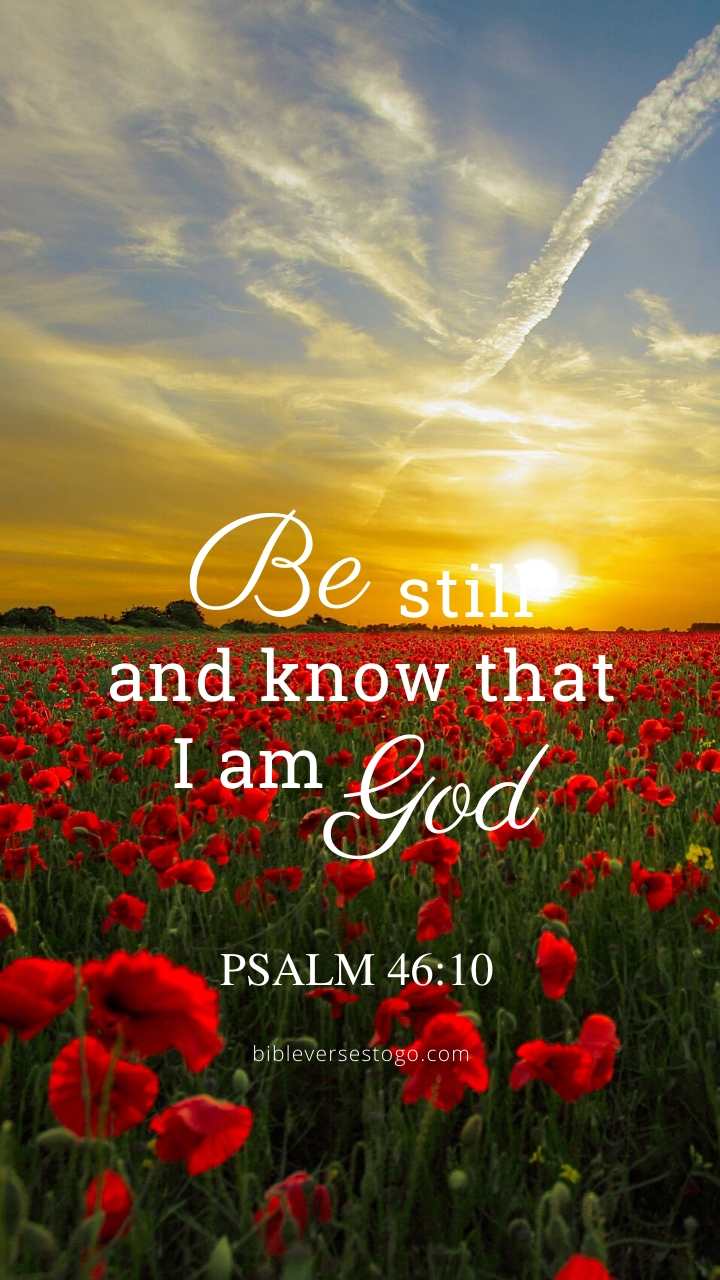 720x1280 Sunset Psalm 46:10 Bible Verses