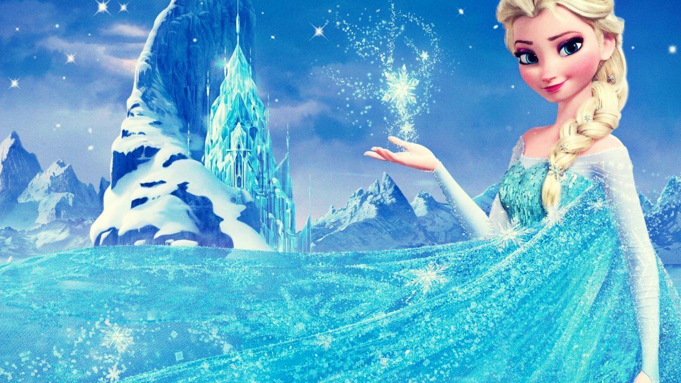 Đèn chiếu sáng phòng ngủ đông lạnh 1366x768.  Frozen Elsa - Nữ hoàng băng giá.  Frozen Inspired