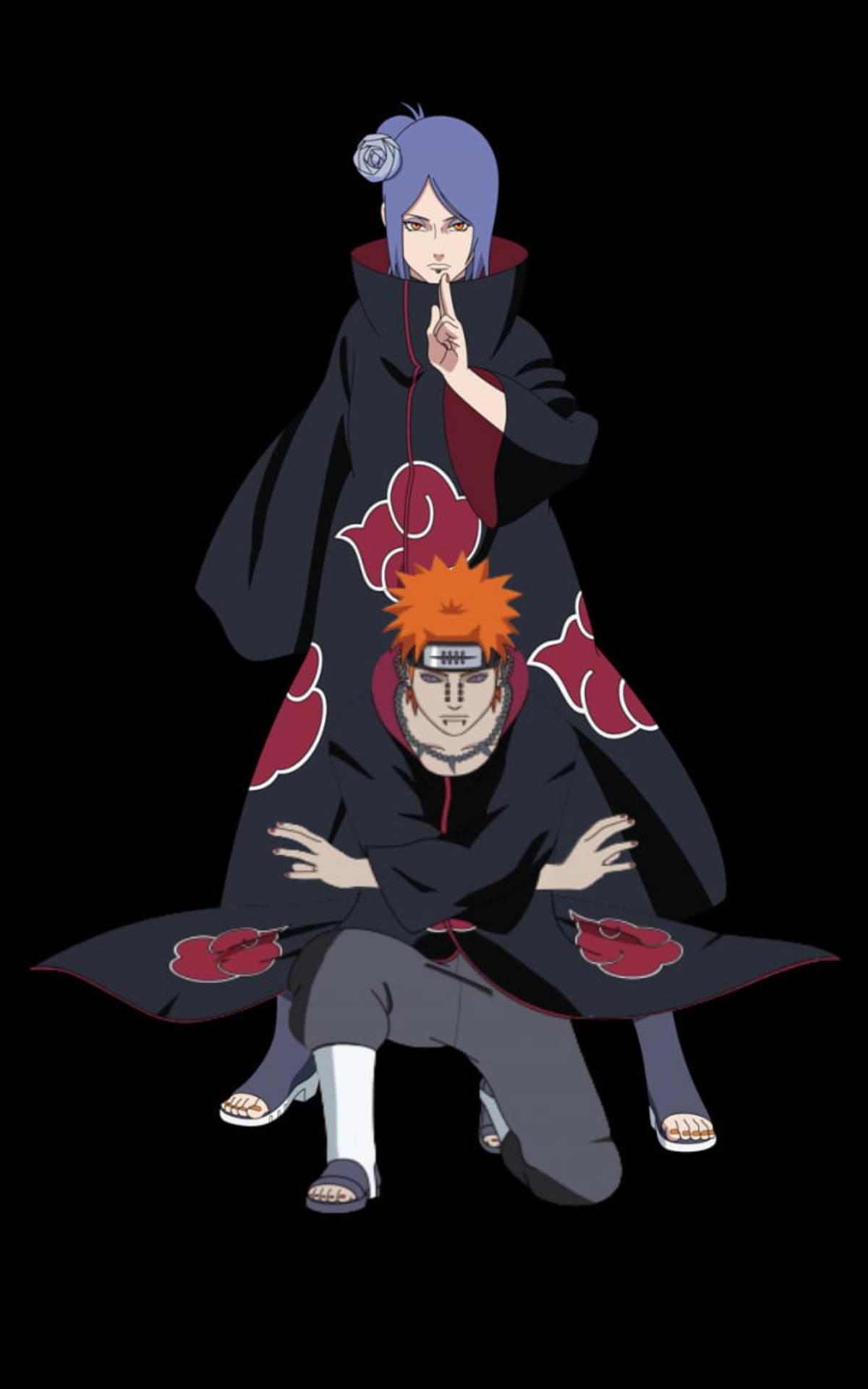 1200x1920 Download Konan And Yahiko Akatsuki Phone Art Wallpaper
