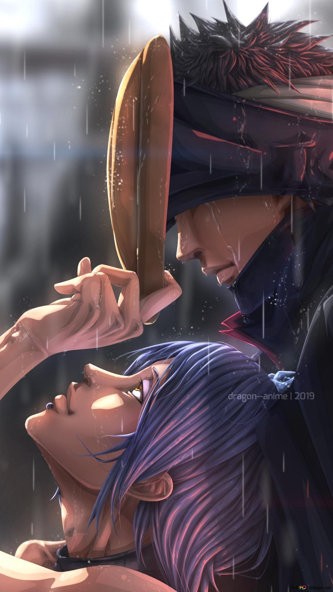 1080x1920 Naruto Shippuden. Konan & Obito 2K wallpaper download