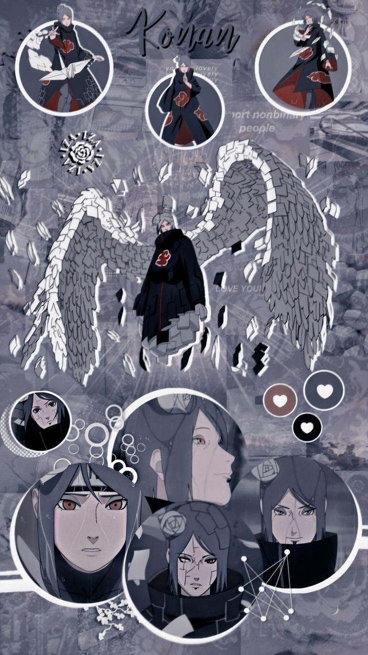 736x1308 Wallpaper Lockscreen Konan Akatsuki. Wallpaper Bonitos, Animes Wallpaper, Personagens De Anime