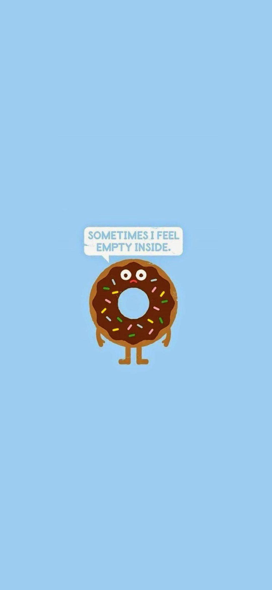 1080x2340 Dohnut Funny Wallpaper