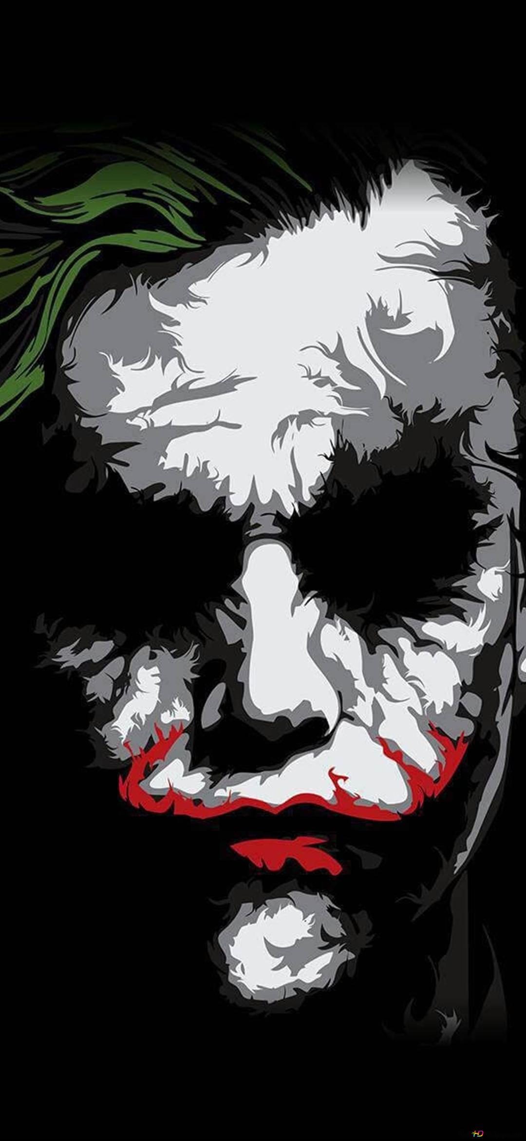 1080x2340 Joker abstract minimalist 2K wallpaper download