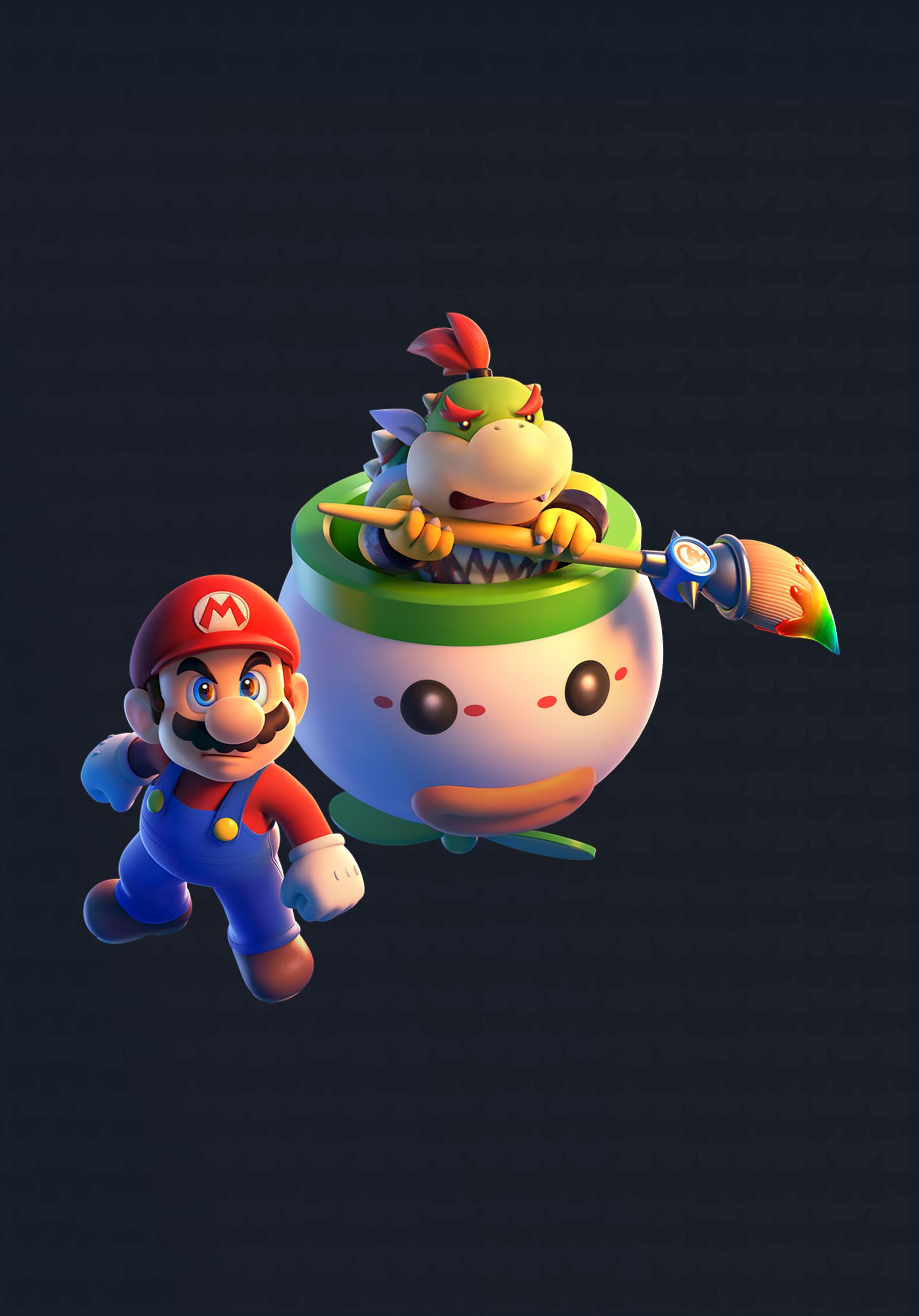 1668x2388 Bowser's Fury Version 2 Wallpaper with Monocle