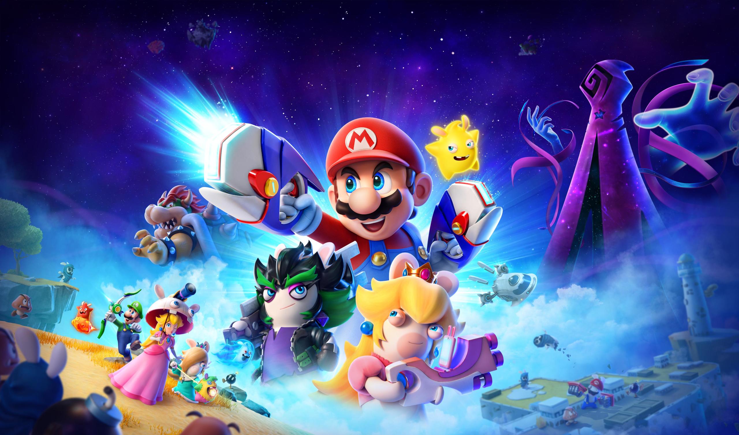 2560x1507 Mario + Rabbids Sparks Of Hope HD, Luigi, Princess Peach, Bowser, Rabbids, Mario Gallery HD Wallpaper