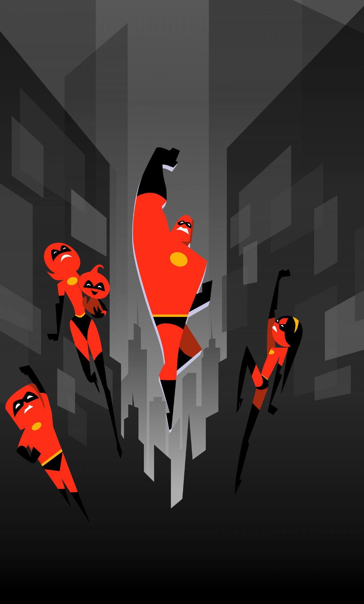 1280x2120 Download The Incredibles 2 Minimal Art Poster 1024x768 Resolution
