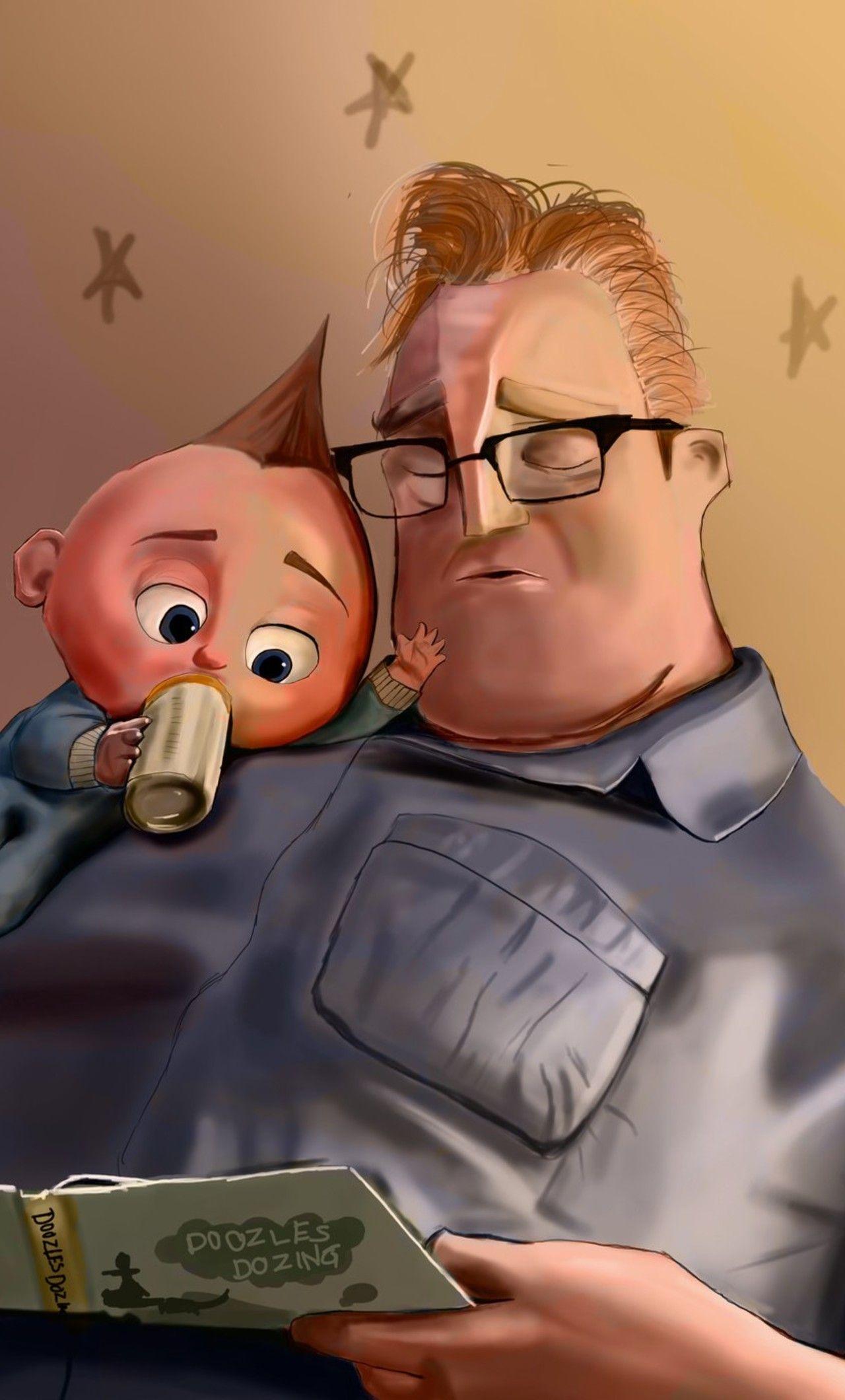 1280x2120 The Incredibles 2 Jack Jack Par Mr Incredible iPhone HD