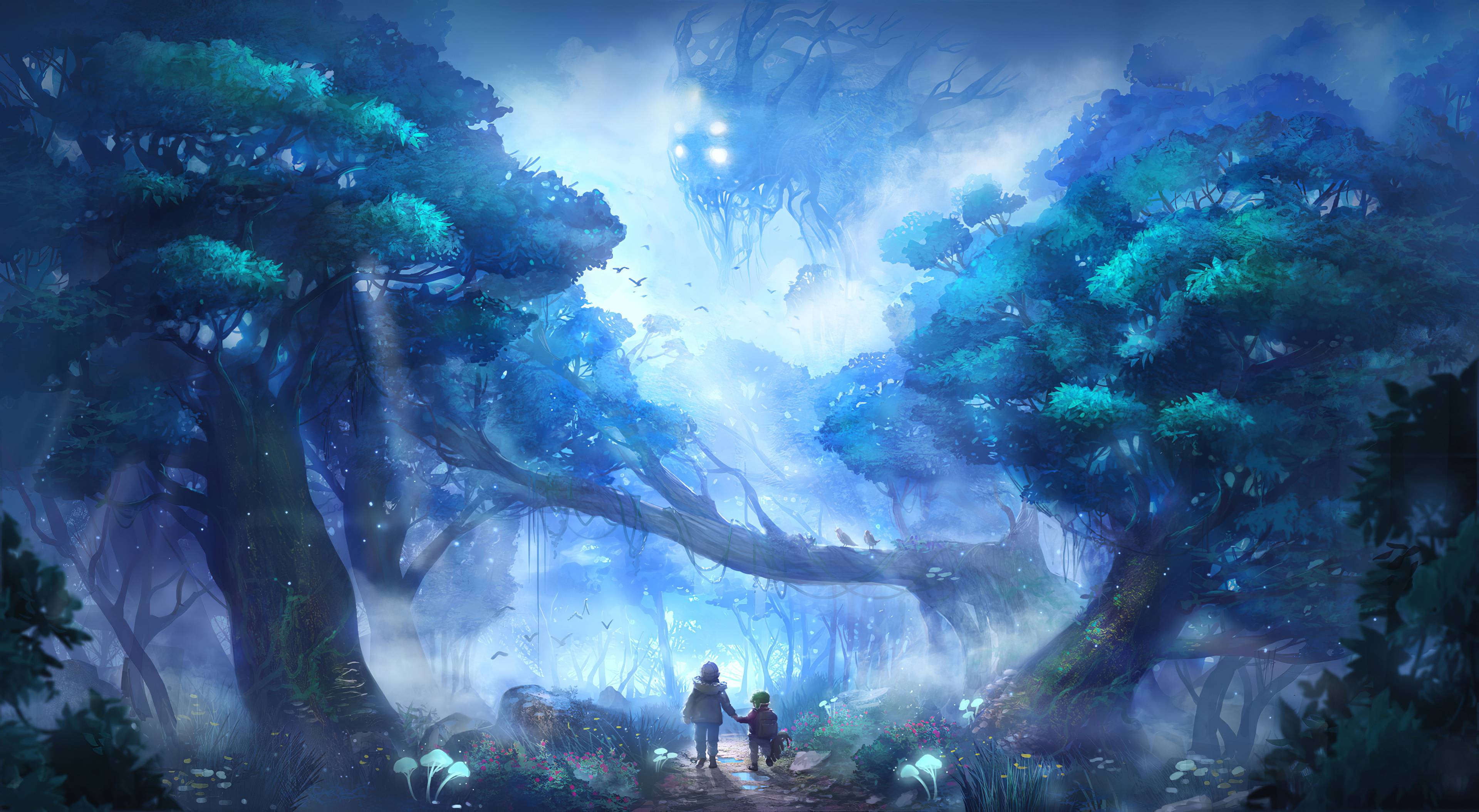3840x2110 Scared Of Forest Giant 4k Wallpaper, HD Artist Wallpaper, 4k Wallpaper , Image, Background, Photos and Picture