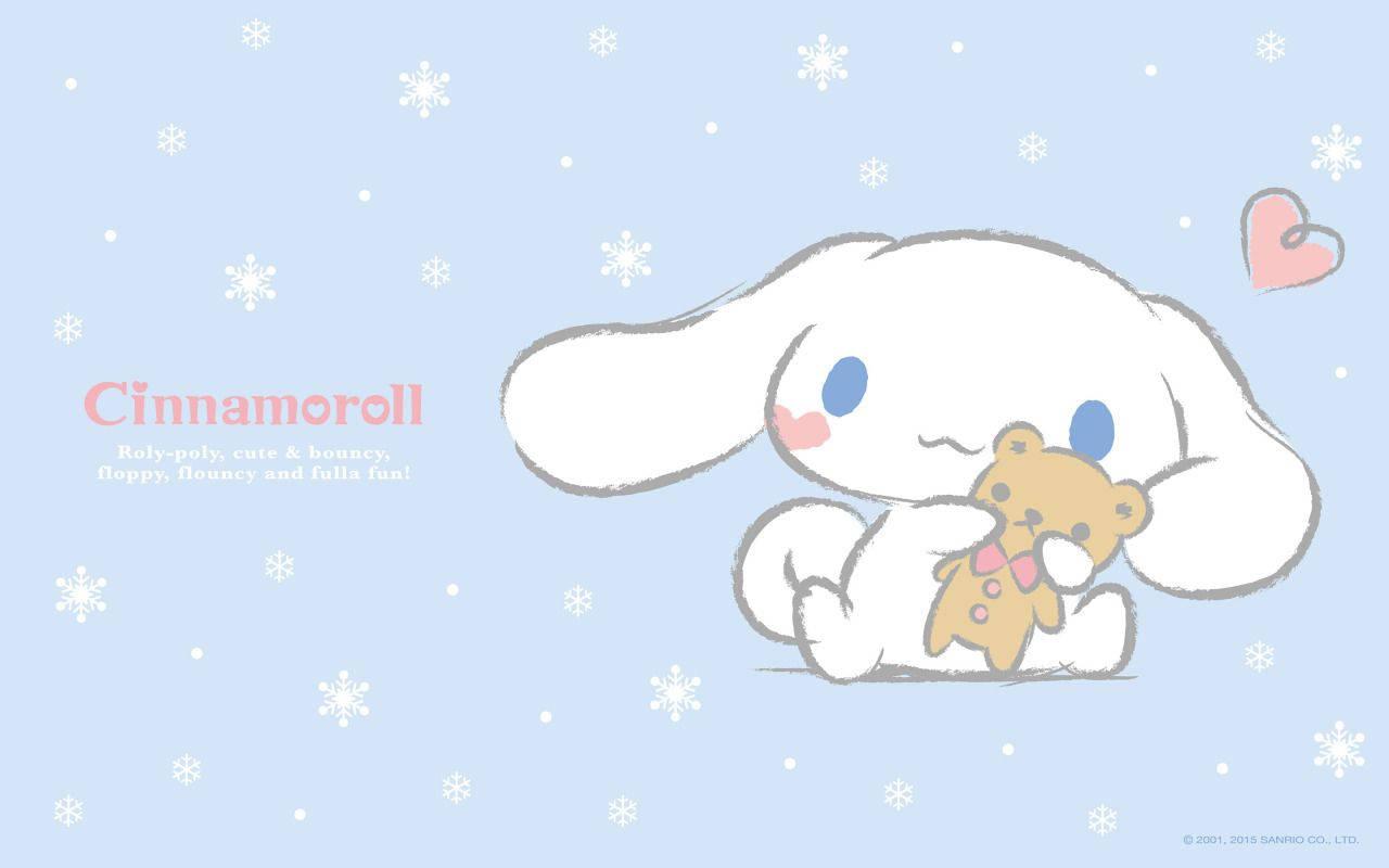 1280x800 Download Cinnamoroll With Teddy Winter Wallpaper
