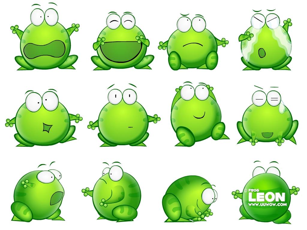 1024x768 Cartoon Frog Wallpaper
