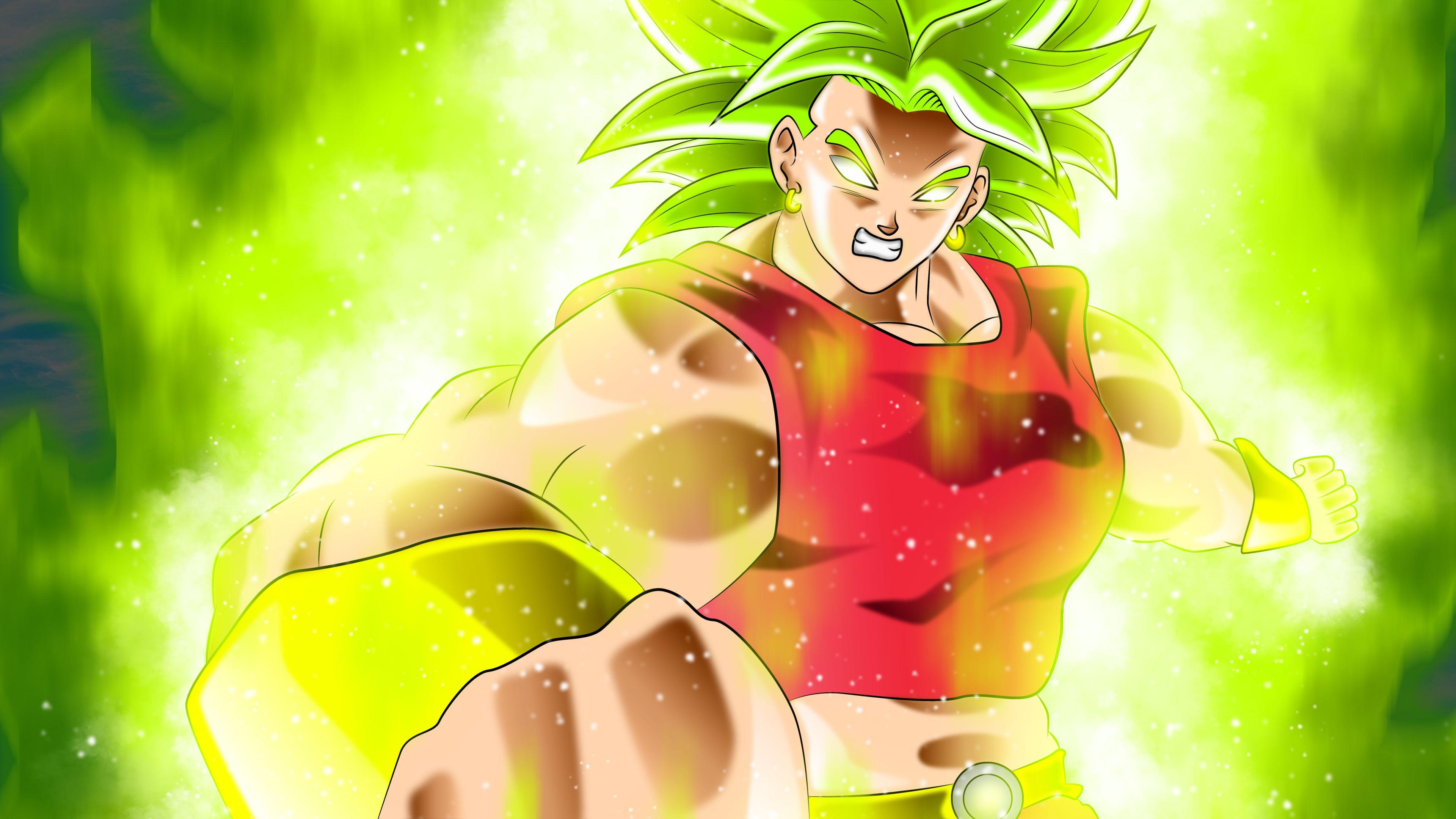 3840x2160 HD desktop wallpaper: Anime, Dragon Ball, Dragon Ball Super, Kale (Dragon Ball) download free picture