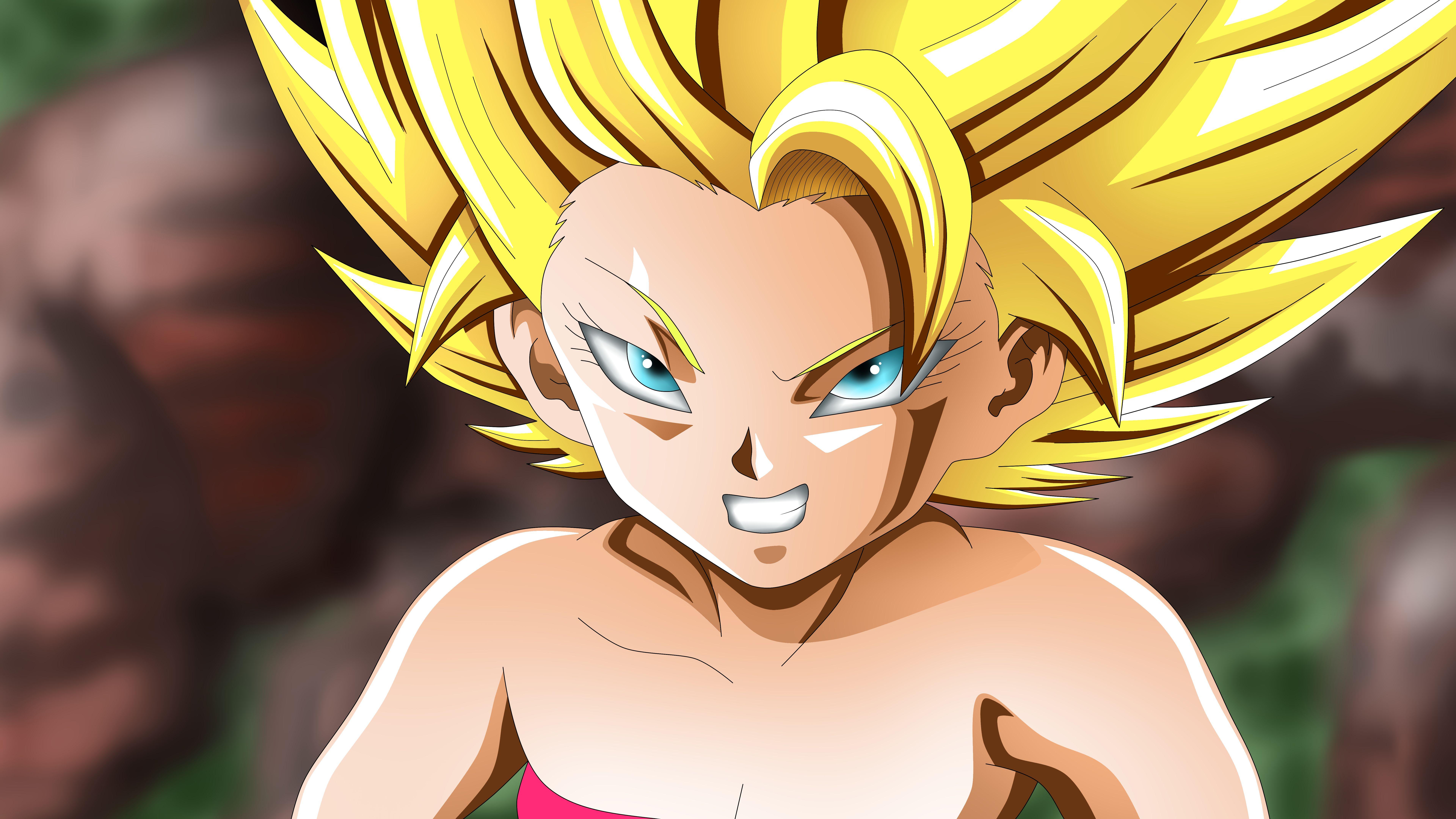 7680x4320 HD desktop wallpaper: Anime, Dragon Ball, Dragon Ball Super, Caulifla (Dragon Ball) download free picture