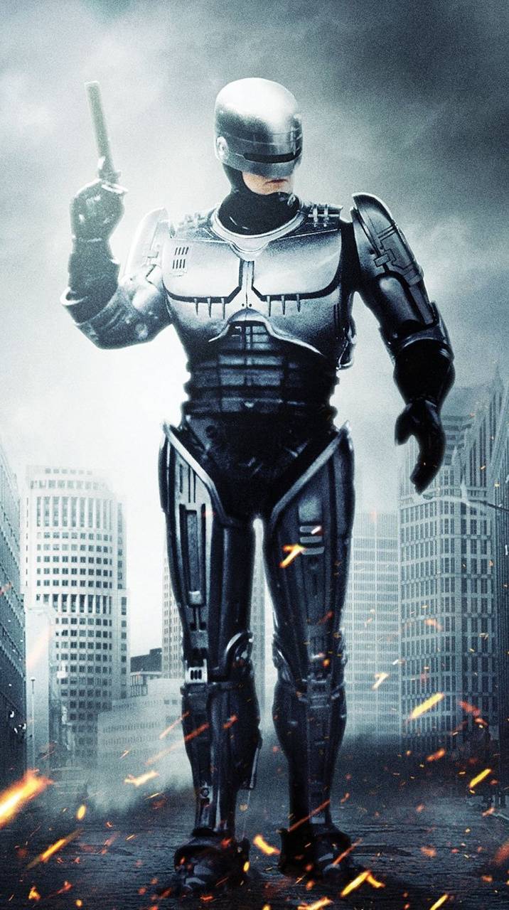 716x1280 Robocop iPhone Wallpaper