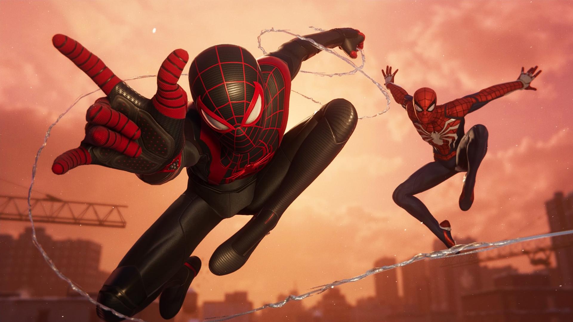 1920x1080 Spider Man: Across The Spider Verse Reveals PS4 Peter Parker And Miles Morales