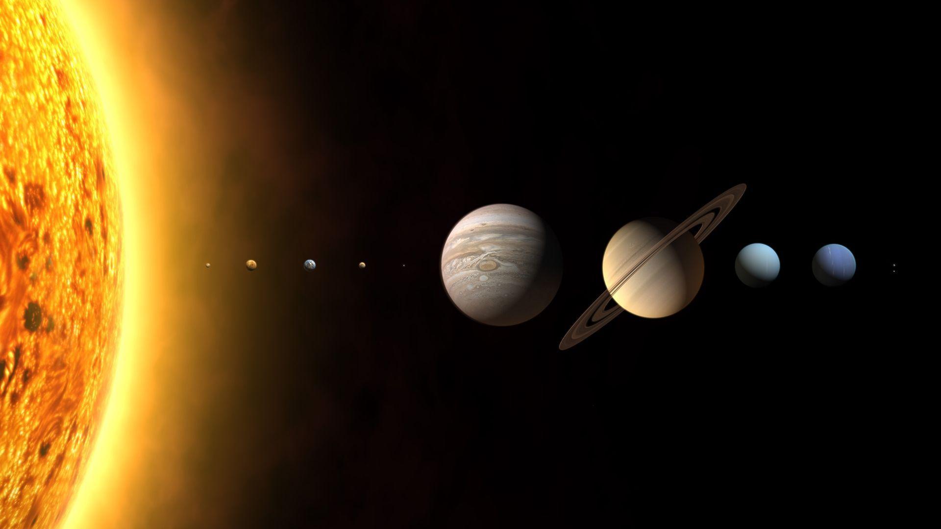 1920x1080 Free download Solar System Wallpaper for Desktop, Mobile & Tablet. [1920x1080]. Solar System Wa. System wallpaper, Solar system wallpaper, Space art wallpaper