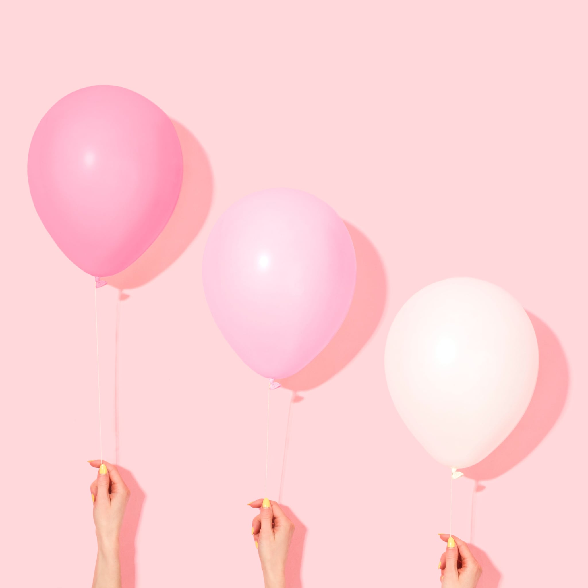 2048x2048 Valentine's Day Wallpaper: Pink And White Balloons. The Dreamiest IPhone Wallpaper For Valentine's Day That Fit Any Aesthetic. Tech Photo 6