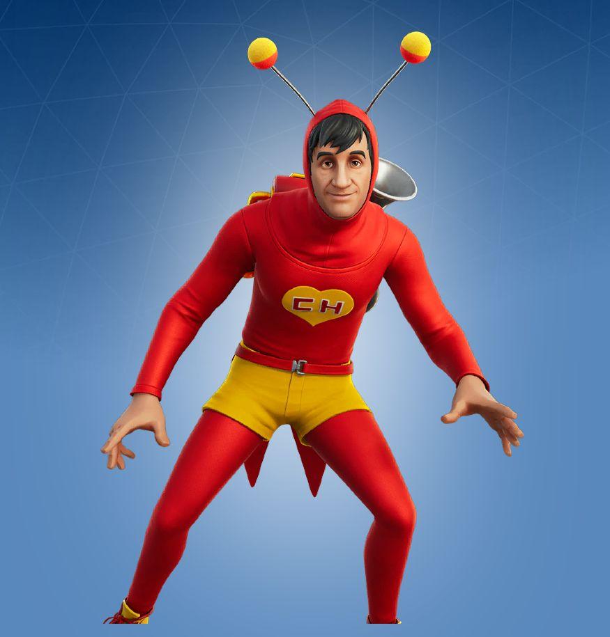 875x915 El Chapulín Colorado Fortnite Wallpaper