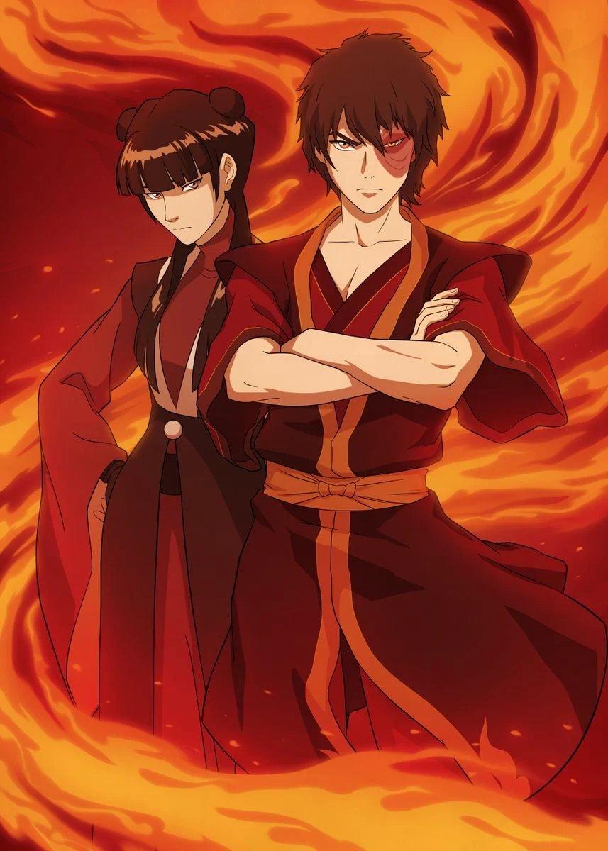 857x1200 Avatar News official poster of Zuko and Mai from Avatar Studios!