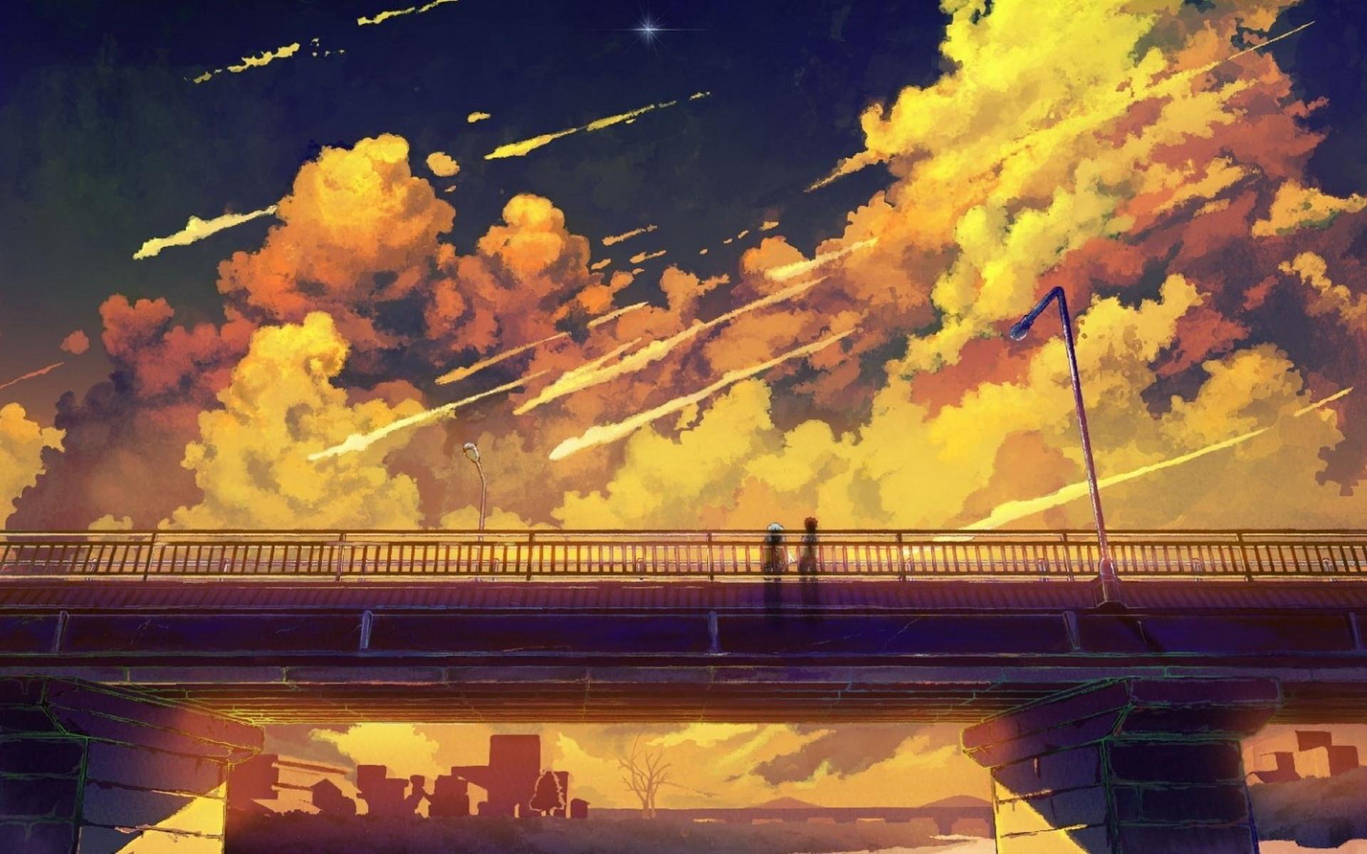 1920x1200 Anime Scenery Free Wallpaper 2711