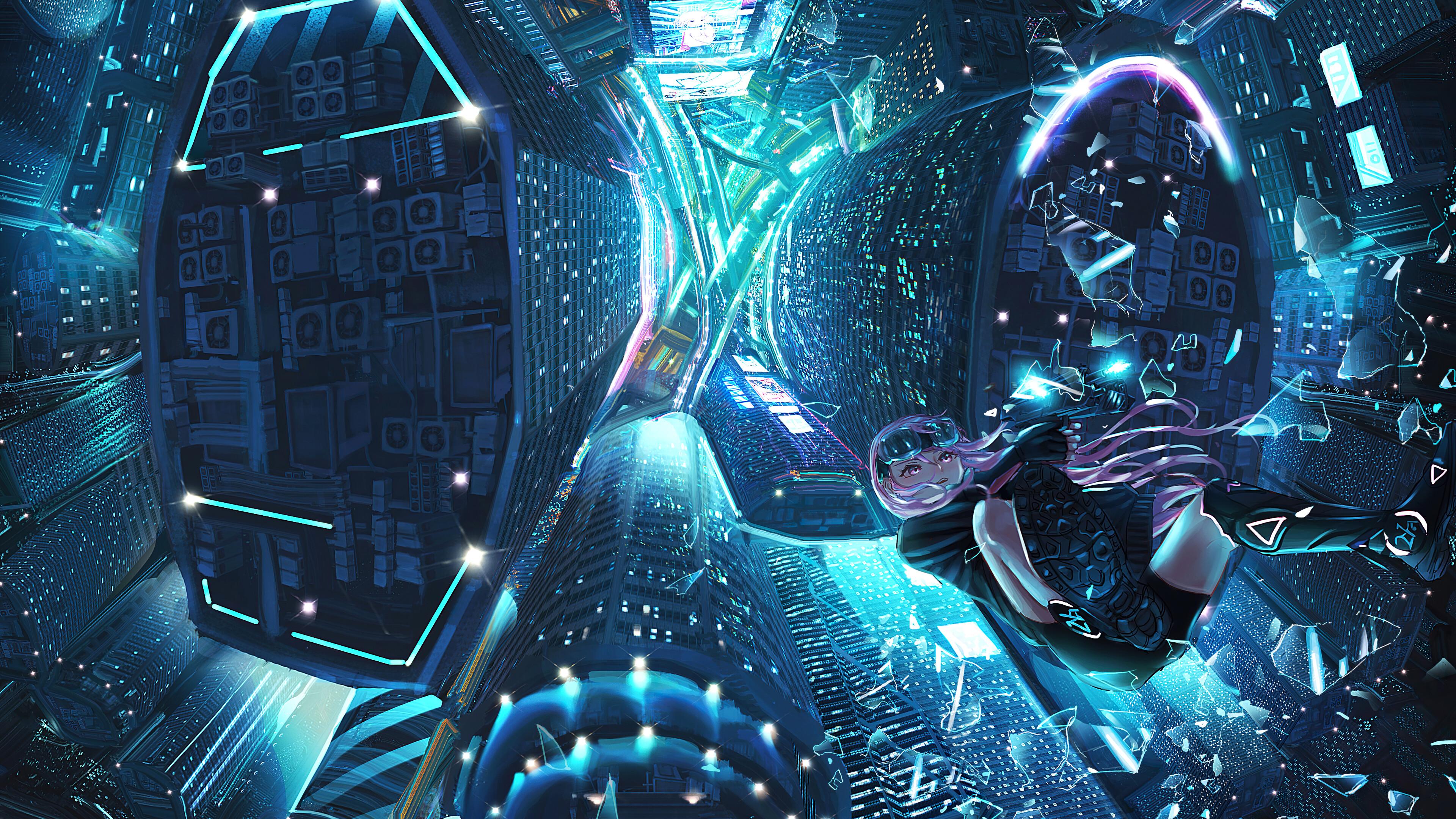 3840x2160 Free download Anime Girl Falling Night City Skyscraper Building 4K Wallpaper 62593 [3840x2160] for your Desktop, Mobile & Tablet. Explore Anime Building HD 4k Wallpaper. Anime Wallpaper 4K, 4K