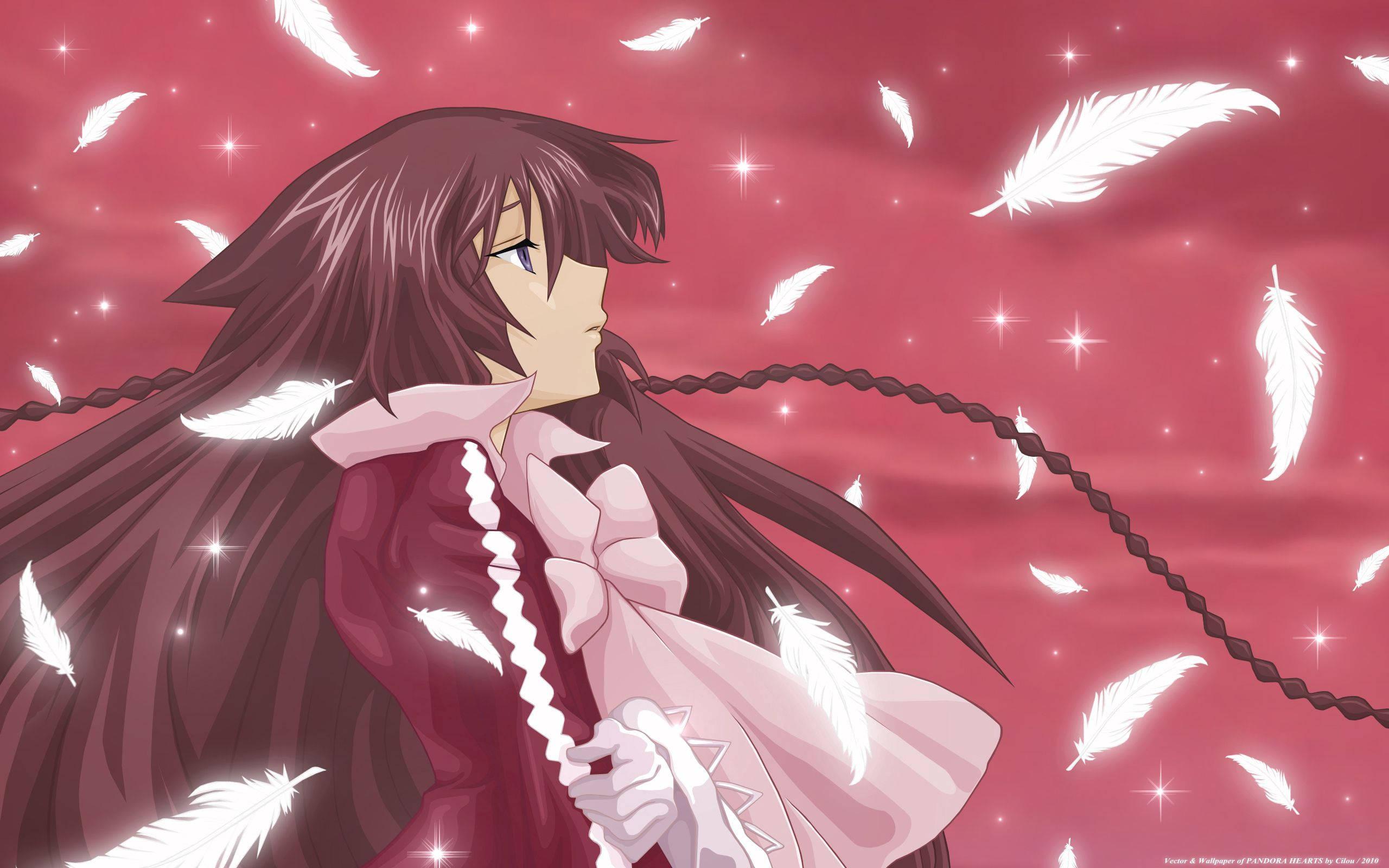2560x1600 Download Sad Anime Girl With Falling Feathers Wallpaper