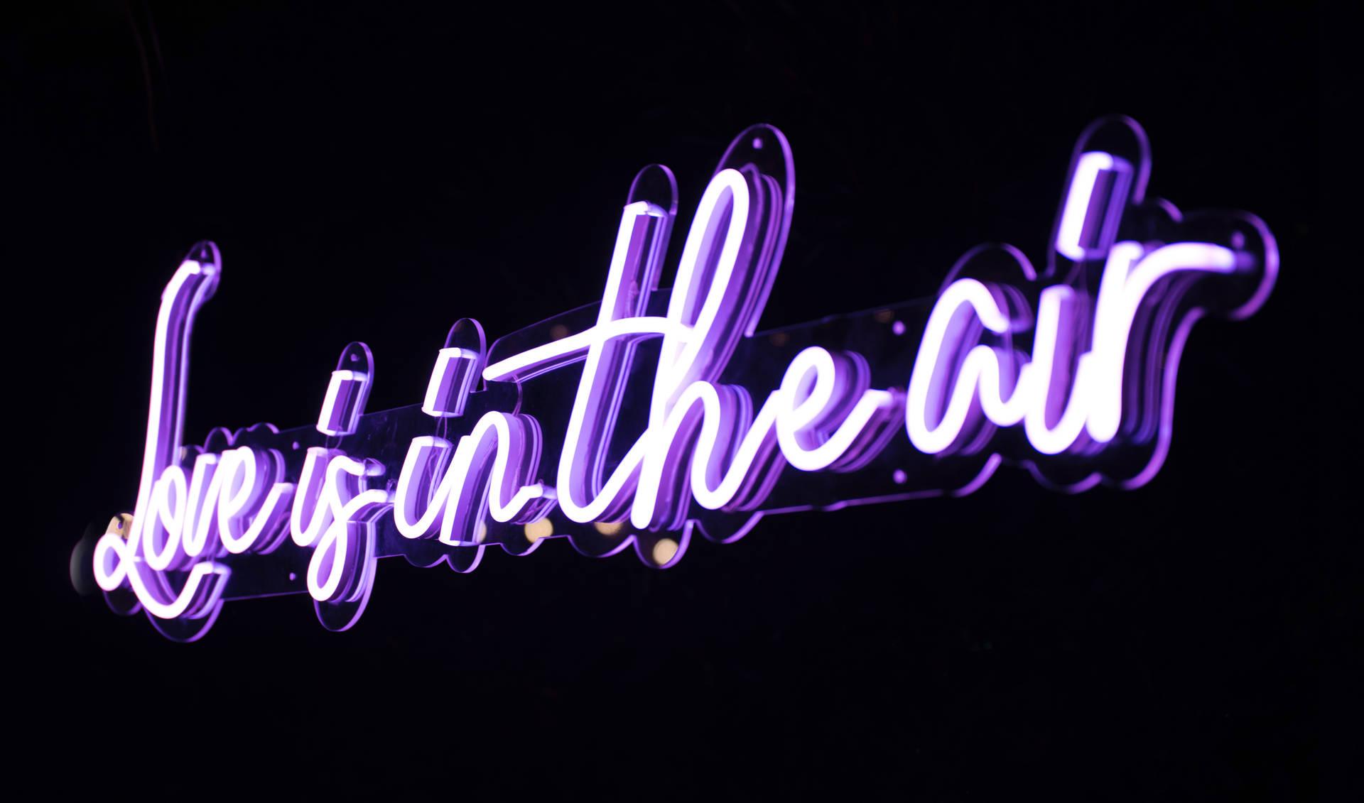 1920x1131 Download Love Is In The Air Neon Sign Wallpaper