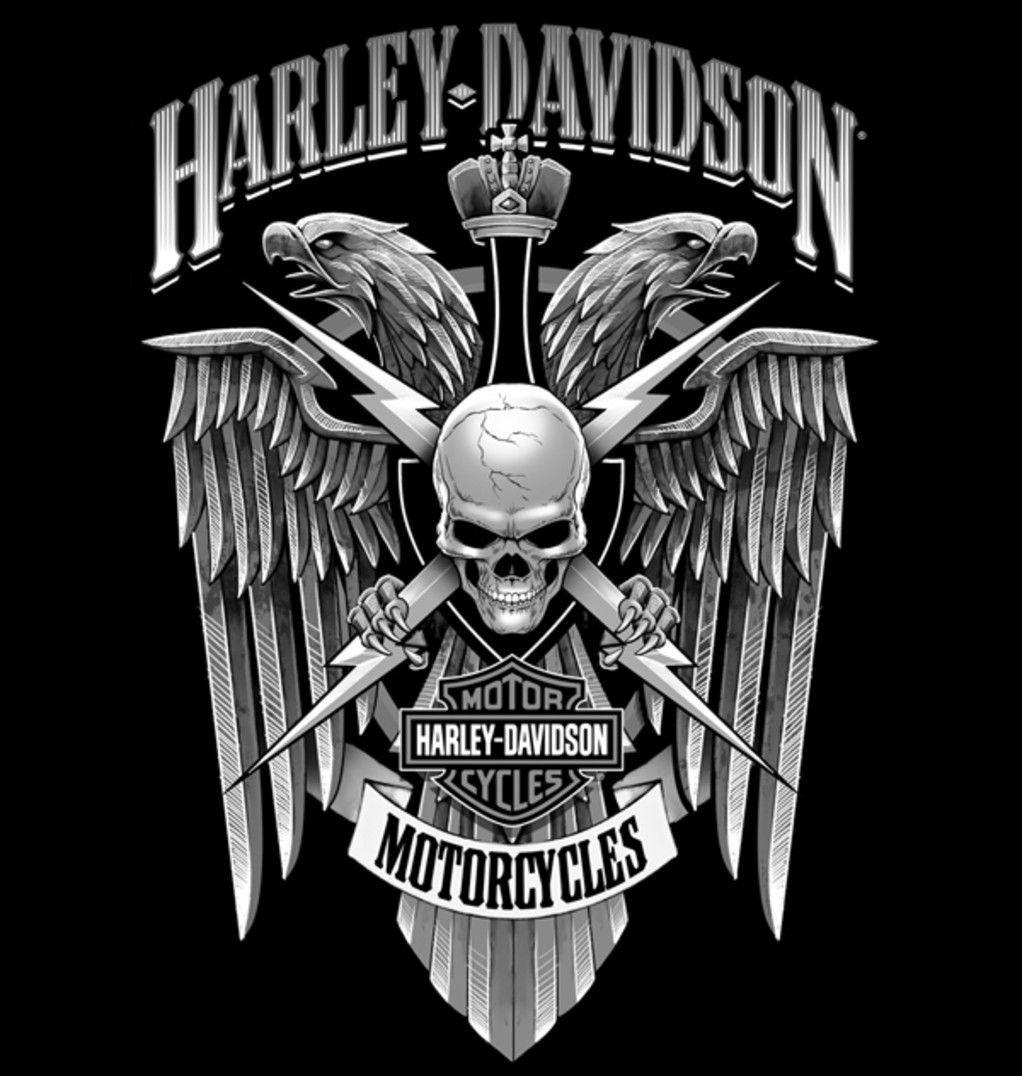 1022x1076 Harley Davidson [illustrations]. Baron. Moto