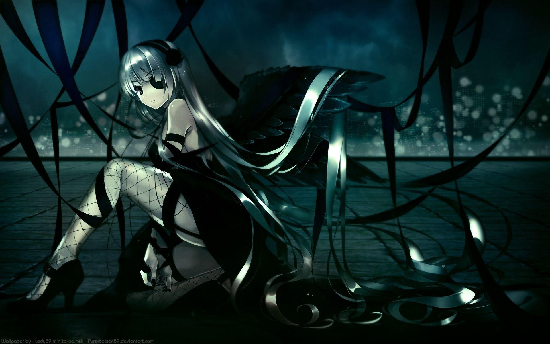 Anime Girl Dark Wallpapers - Top Free Anime Girl Dark Backgrounds -  WallpaperAccess