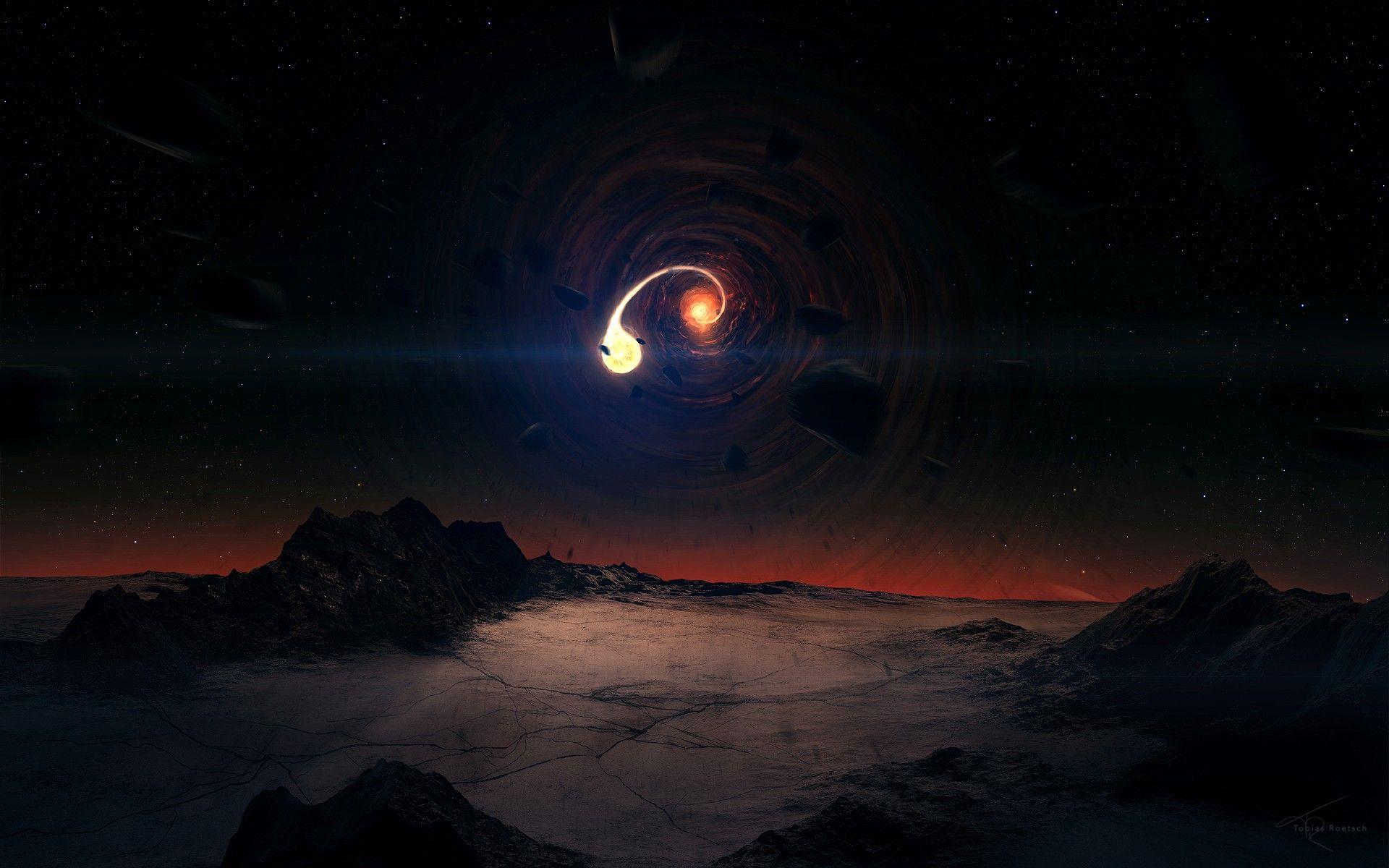 1920x1200 Black Hole Wallpaper HD Background, Image, Pics, Photo Free