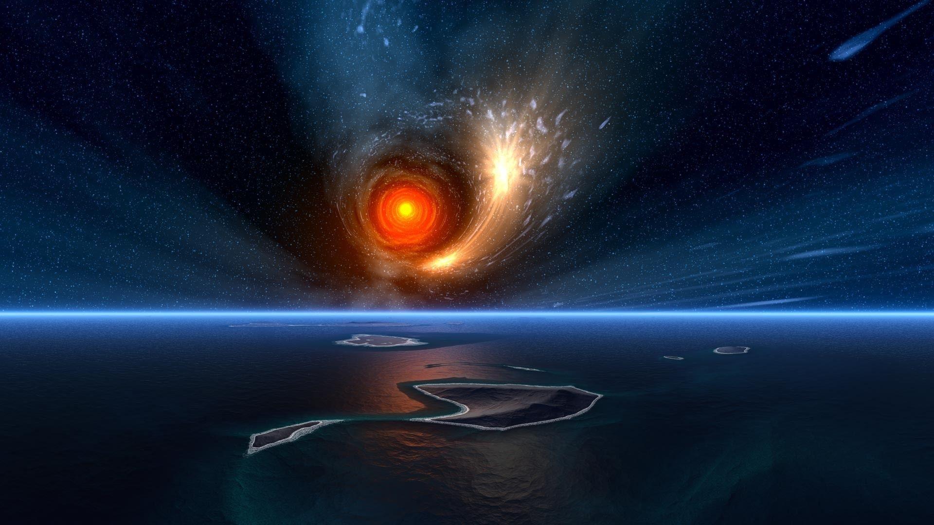 1920x1080 HD Black Hole Wallpaper