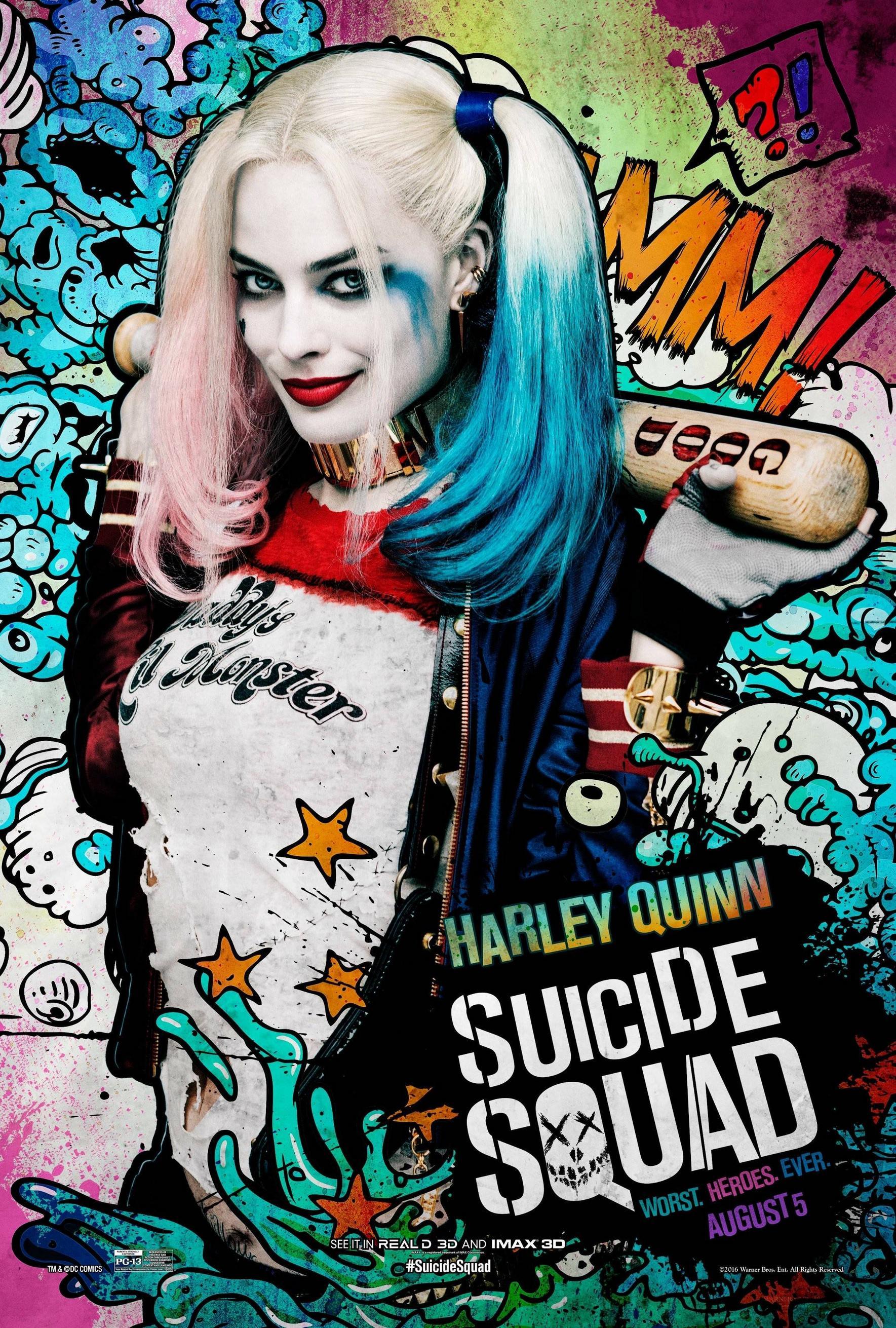 2211x3276 Film posters, #pop art, #Harley Quinn, #women, #Margot Robbie