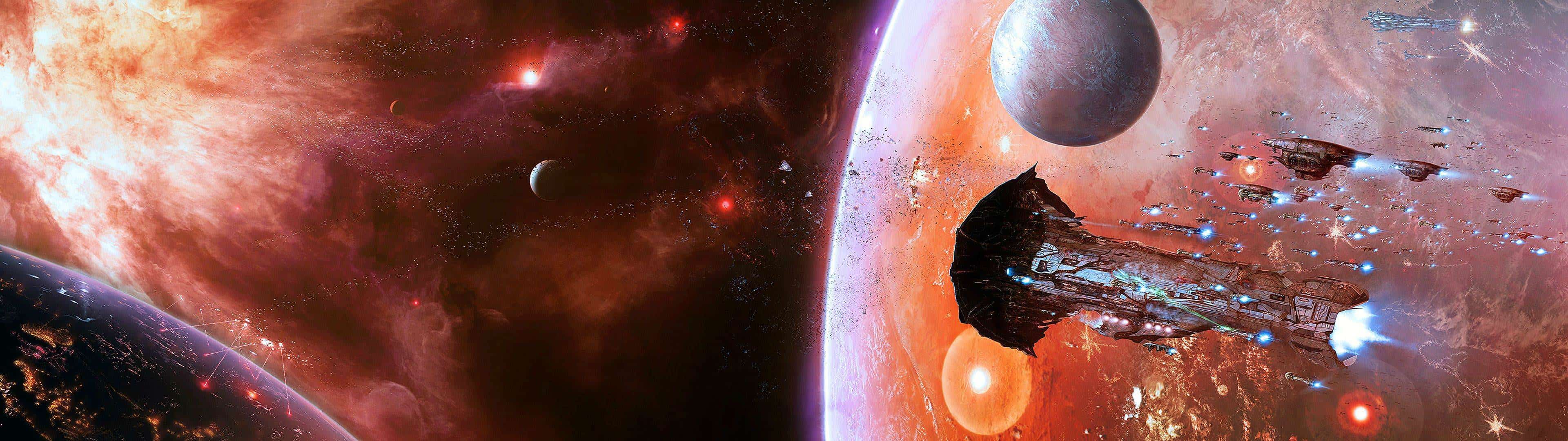 3840x1080 Eve Online Dual Monitor Wallpaper